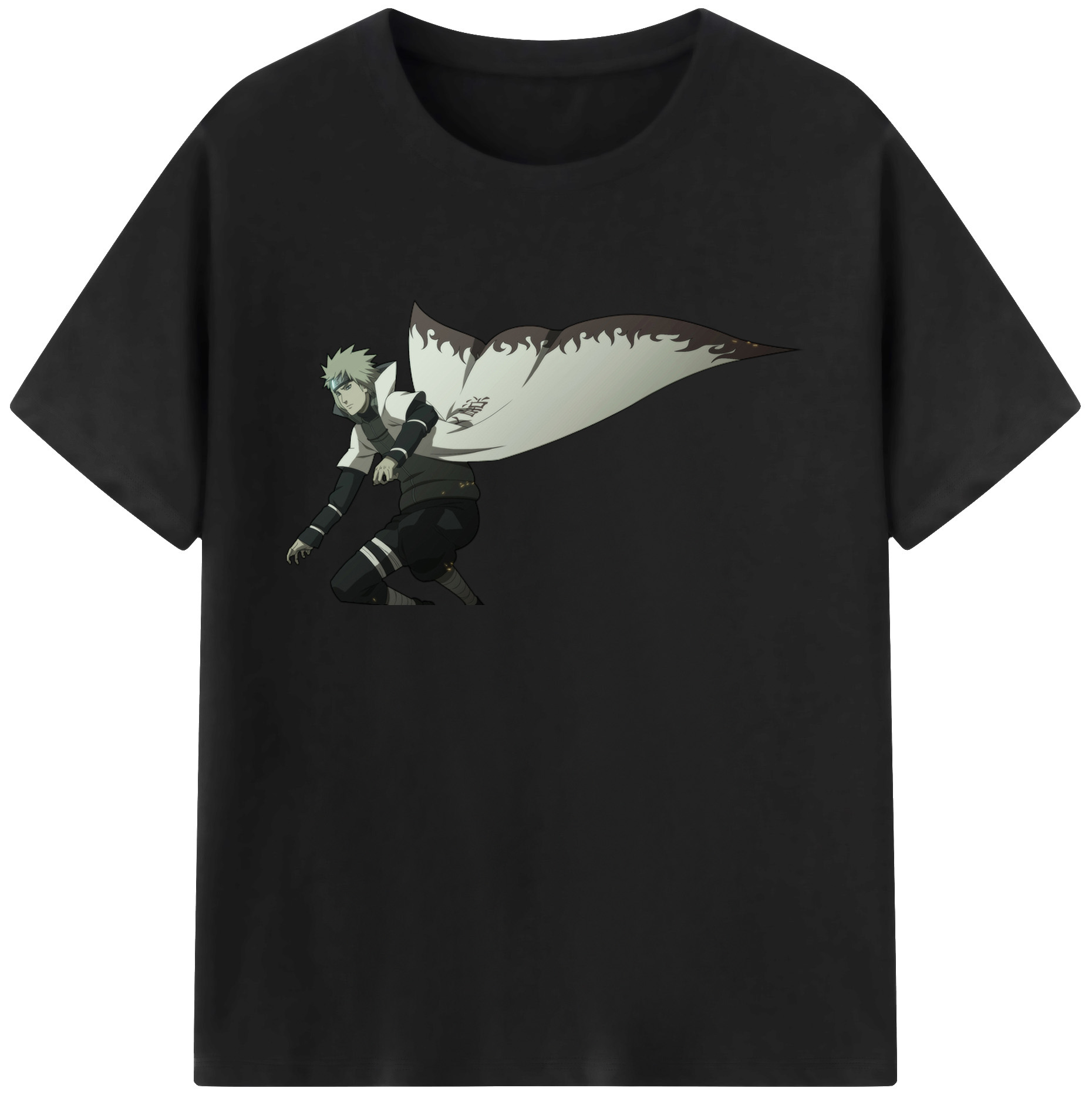 （画像用） NARUTO -ナルト- 波風 ミナト Namikaze Minato 綿100％ メンズ半袖Tシャツ｜肌触りやわらか＆通気性