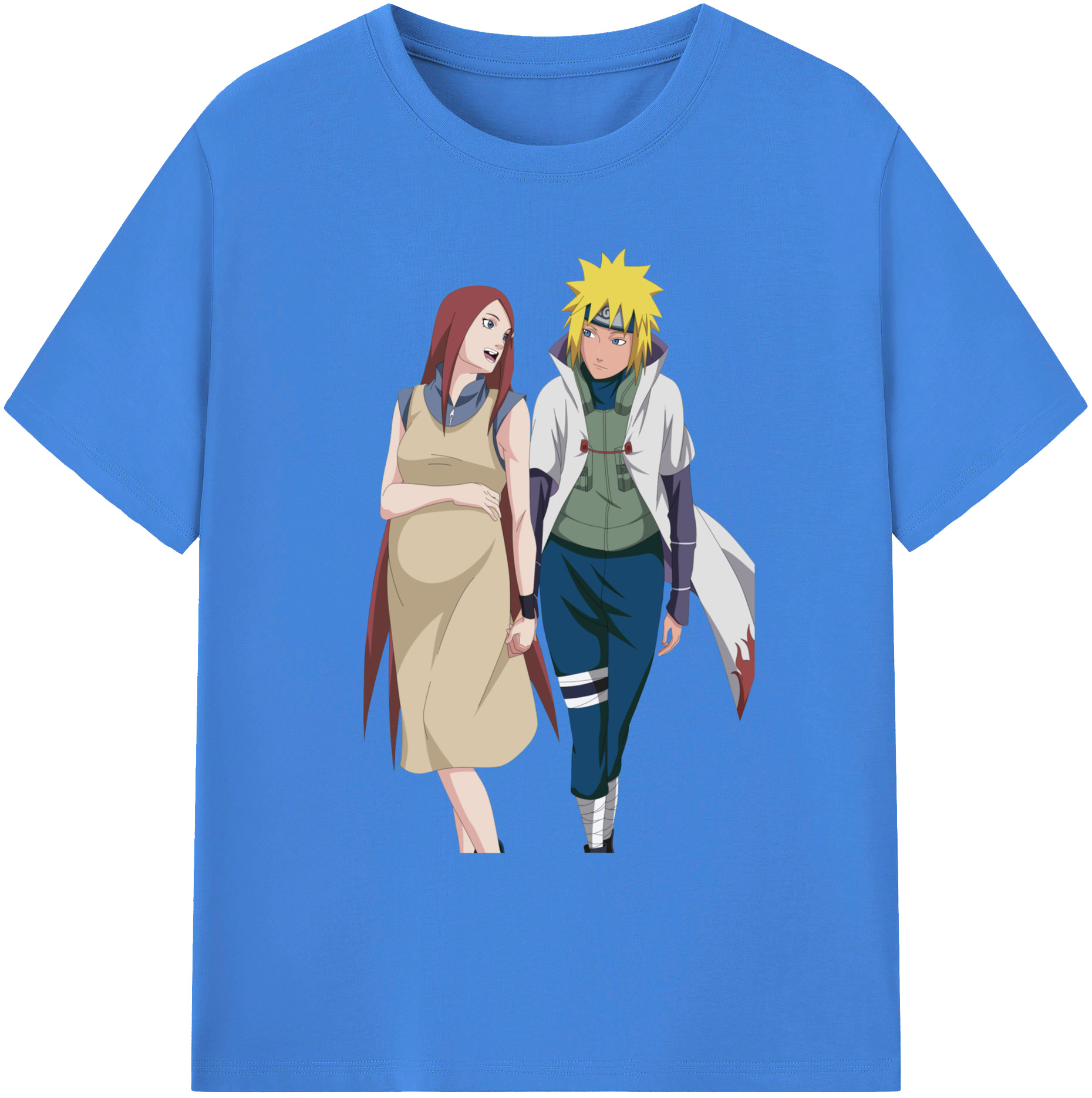 （画像用） NARUTO -ナルト- 波風 ミナト Namikaze Minato 綿100％ メンズ半袖Tシャツ｜肌触りやわらか＆通気性