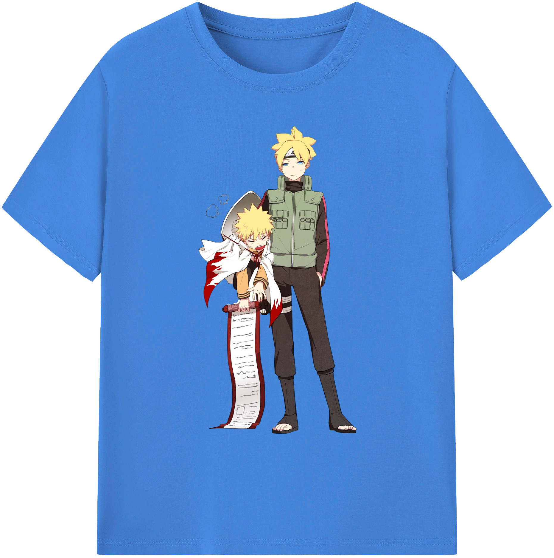 （画像用） NARUTO -ナルト- 波風 ミナト Namikaze Minato 綿100％ メンズ半袖Tシャツ｜肌触りやわらか＆通気性