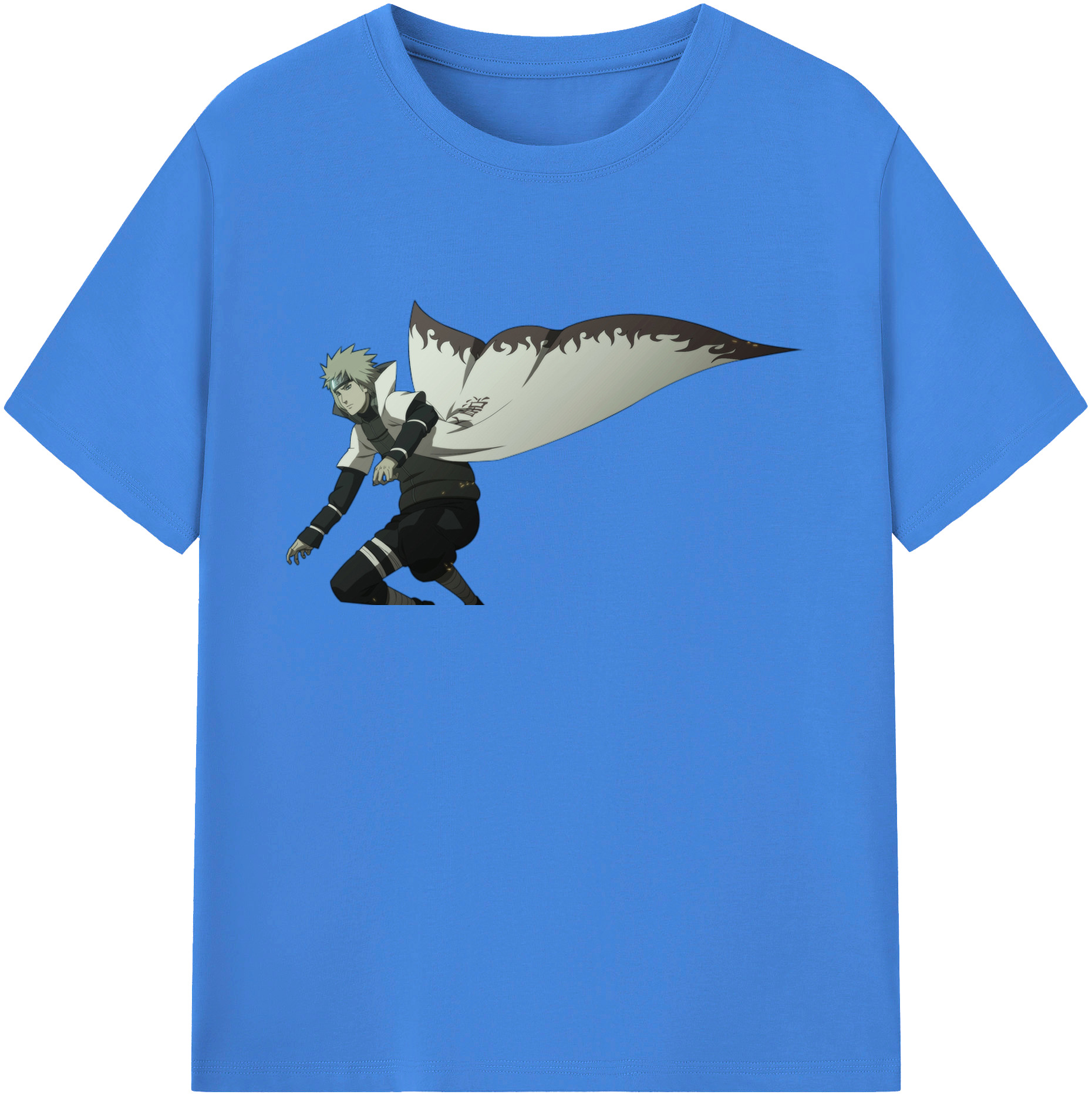（画像用） NARUTO -ナルト- 波風 ミナト Namikaze Minato 綿100％ メンズ半袖Tシャツ｜肌触りやわらか＆通気性