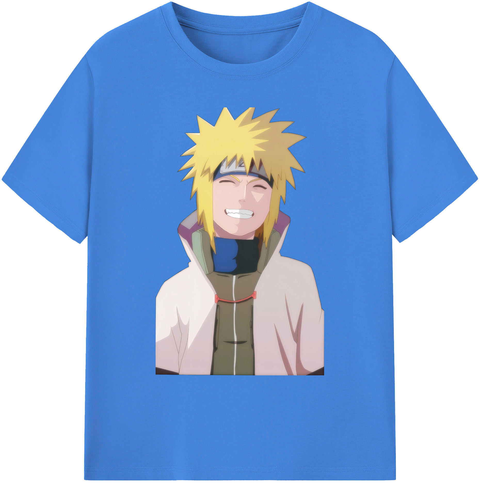 （画像用） NARUTO -ナルト- 波風 ミナト Namikaze Minato 綿100％ メンズ半袖Tシャツ｜肌触りやわらか＆通気性