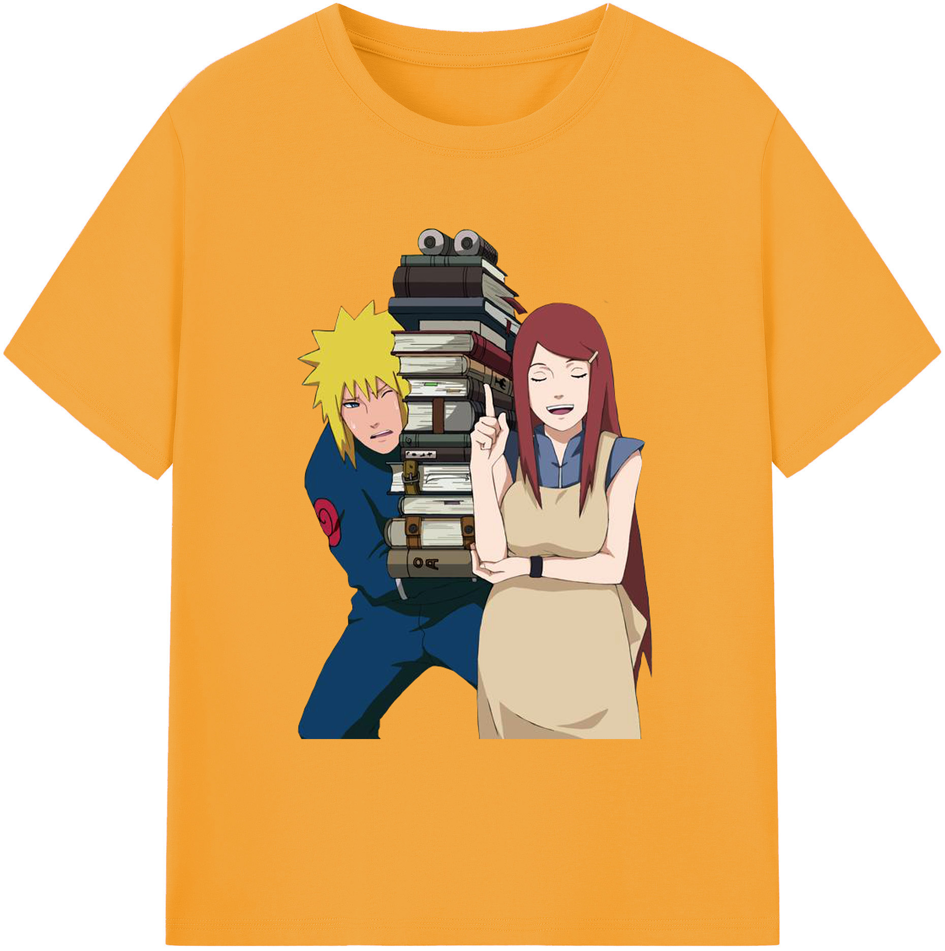 （画像用） NARUTO -ナルト- 波風 ミナト Namikaze Minato 綿100％ メンズ半袖Tシャツ｜肌触りやわらか＆通気性