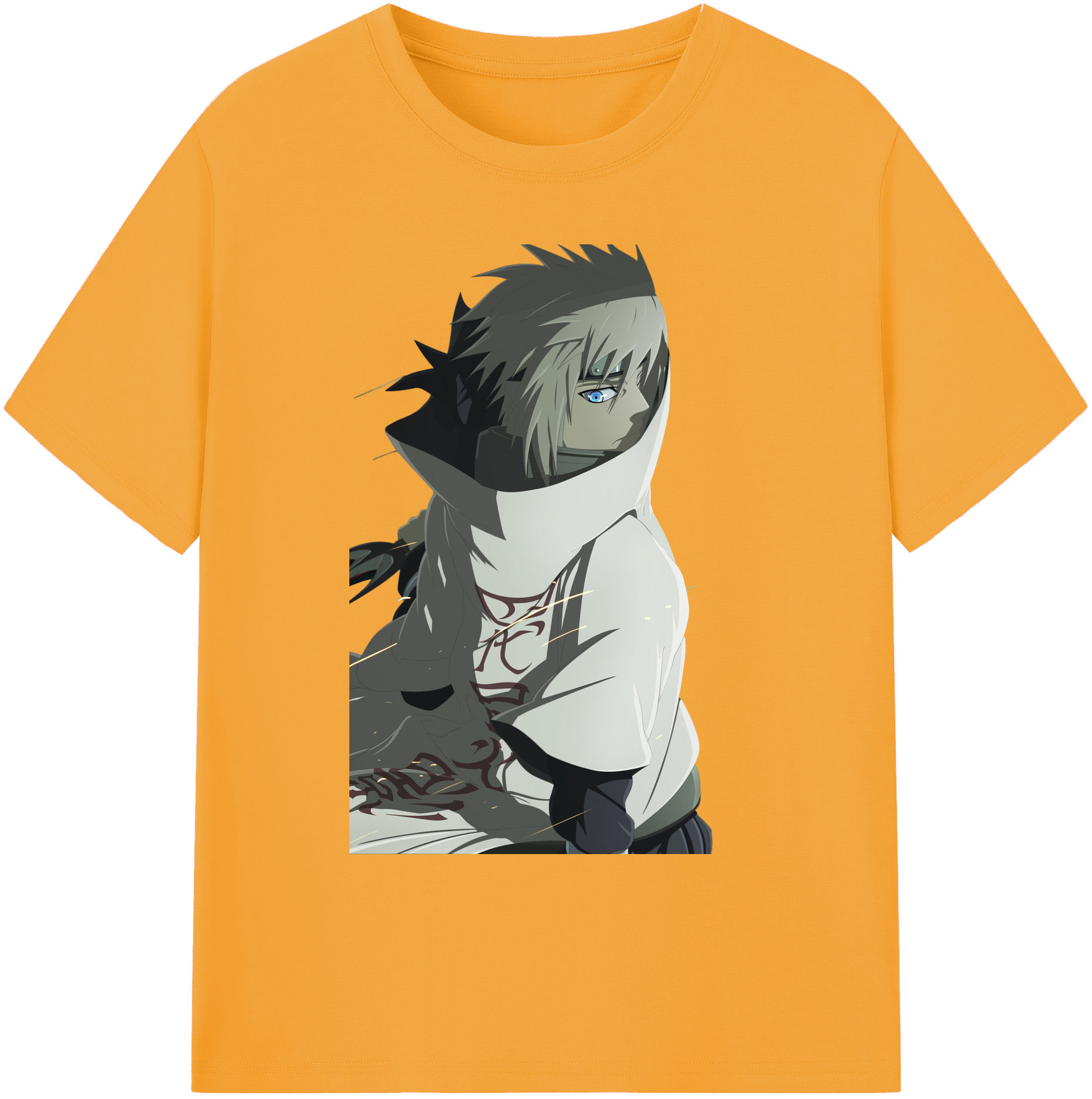 （画像用） NARUTO -ナルト- 波風 ミナト Namikaze Minato 綿100％ メンズ半袖Tシャツ｜肌触りやわらか＆通気性