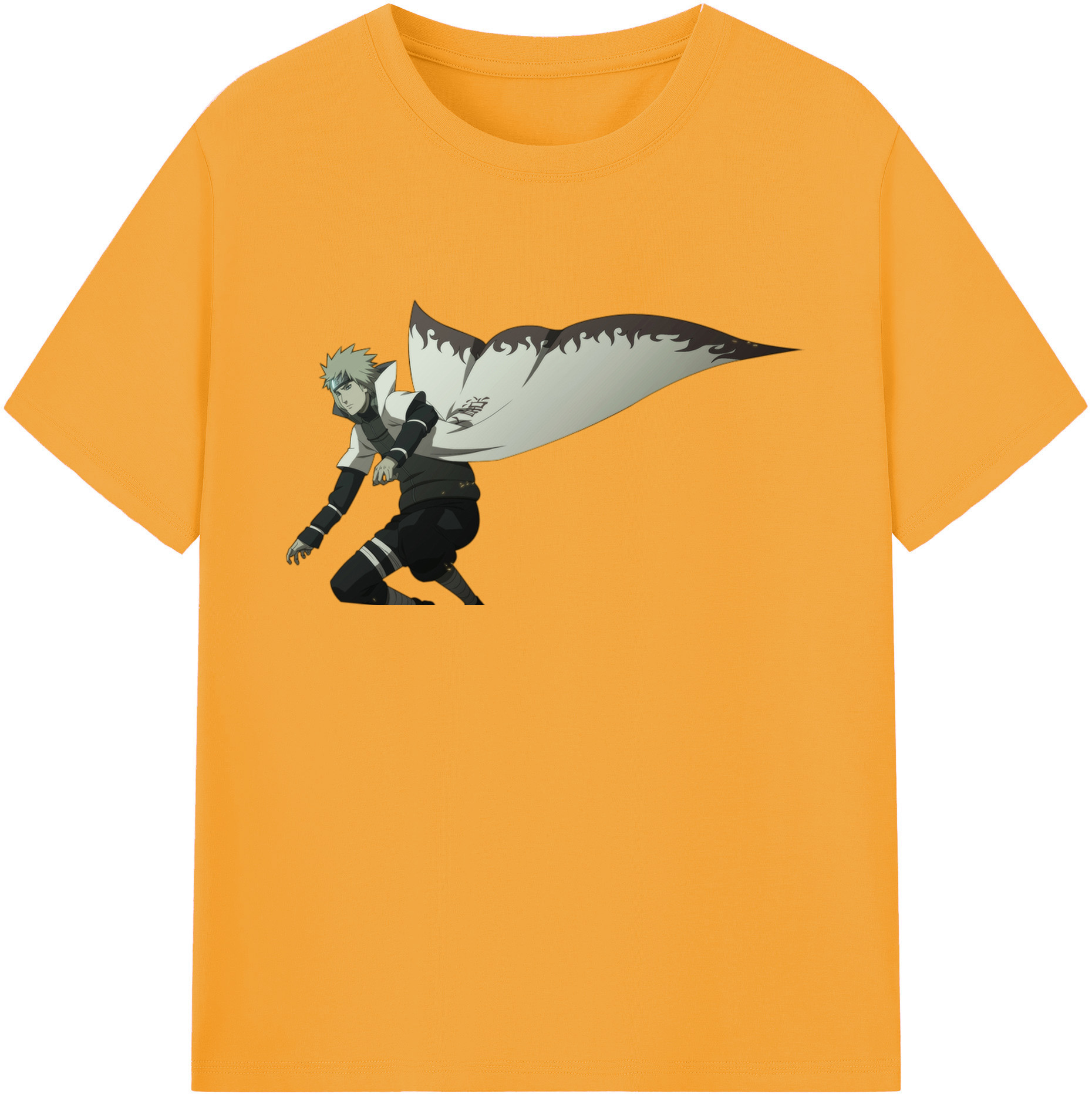 （画像用） NARUTO -ナルト- 波風 ミナト Namikaze Minato 綿100％ メンズ半袖Tシャツ｜肌触りやわらか＆通気性