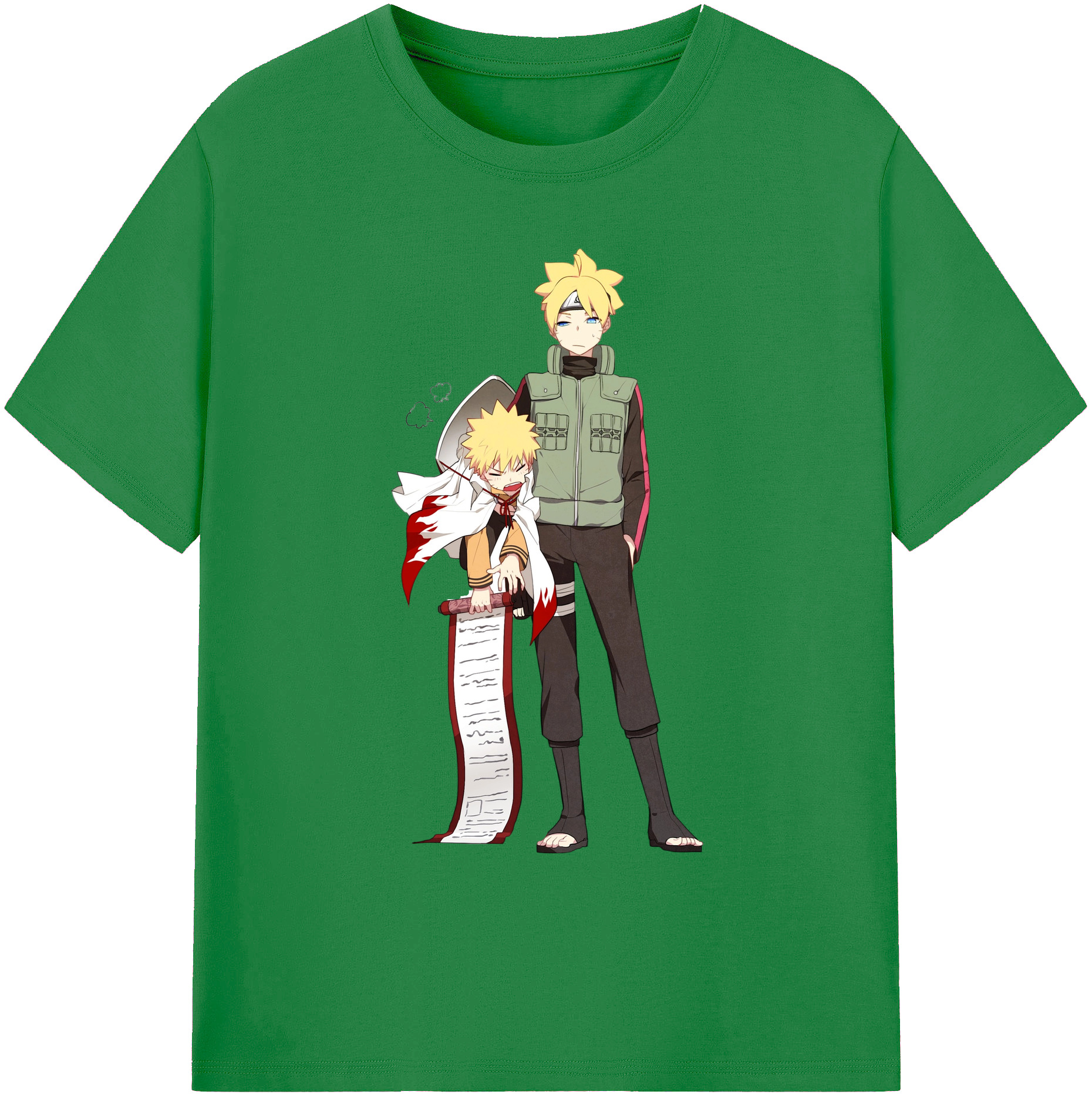 （画像用） NARUTO -ナルト- 波風 ミナト Namikaze Minato 綿100％ メンズ半袖Tシャツ｜肌触りやわらか＆通気性