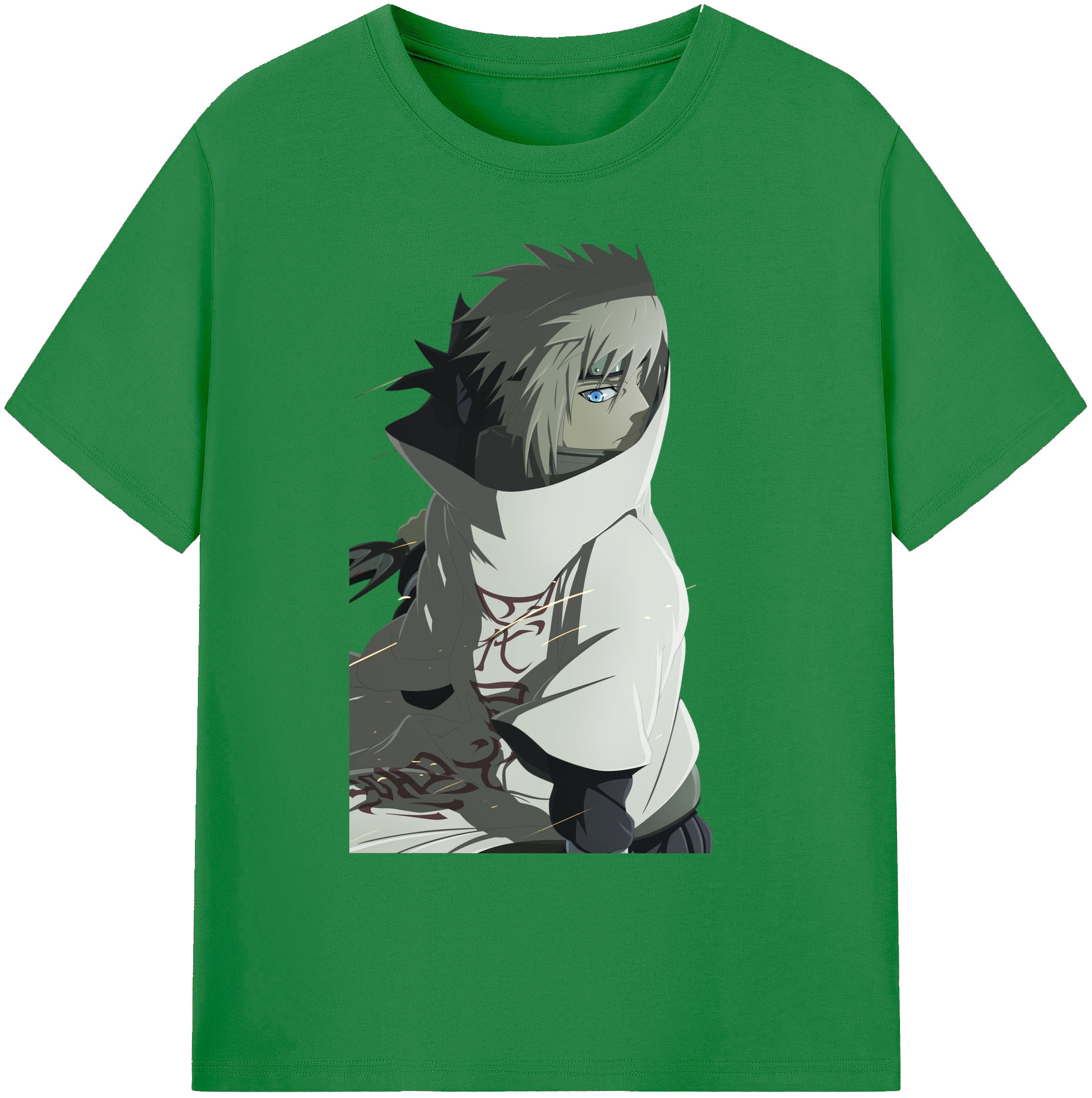 （画像用） NARUTO -ナルト- 波風 ミナト Namikaze Minato 綿100％ メンズ半袖Tシャツ｜肌触りやわらか＆通気性