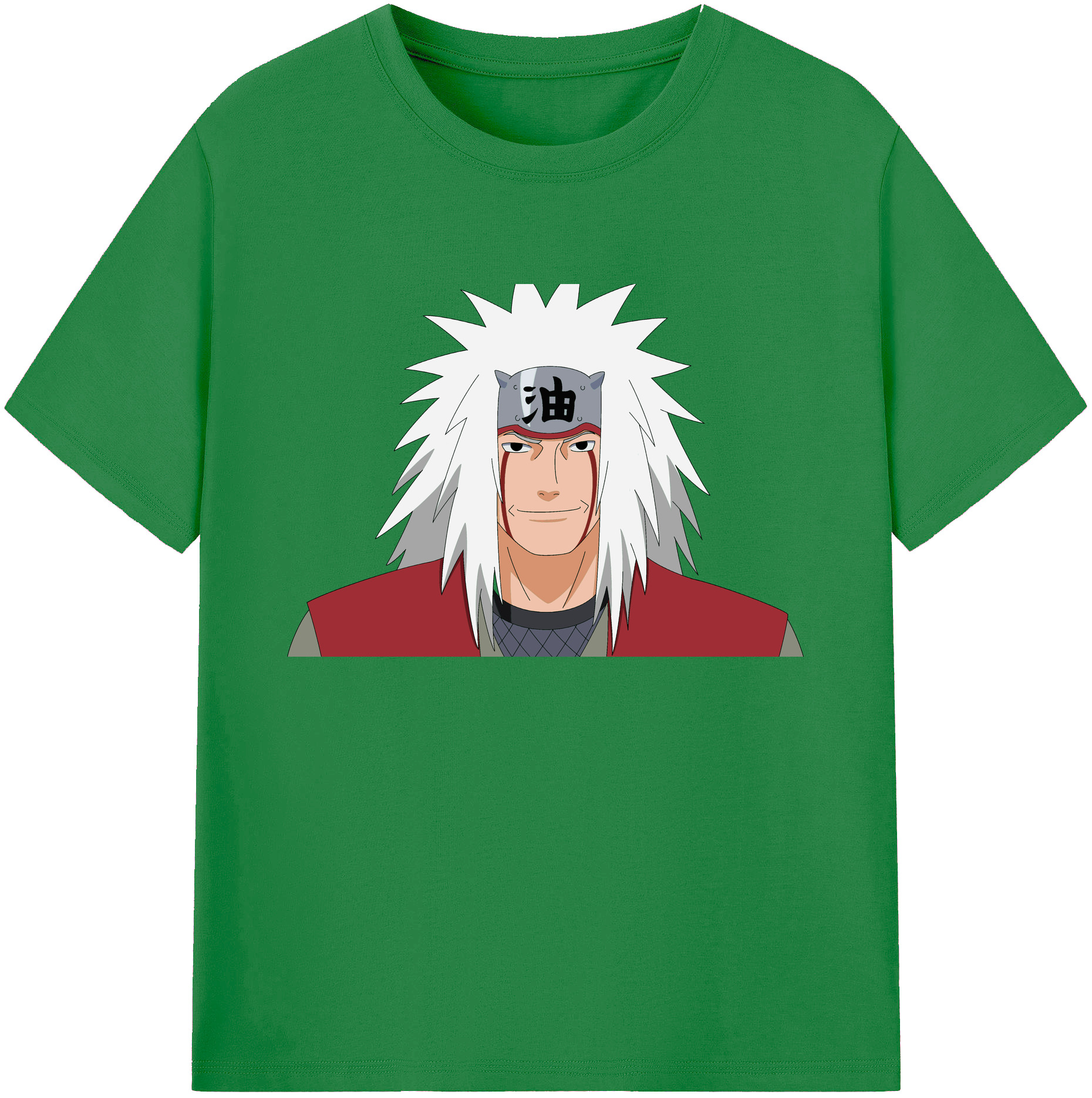 （画像用） NARUTO -ナルト- 自来也（じらいや） Jiraiya 綿100％ メンズ半袖Tシャツ｜肌触りやわらか＆通気性