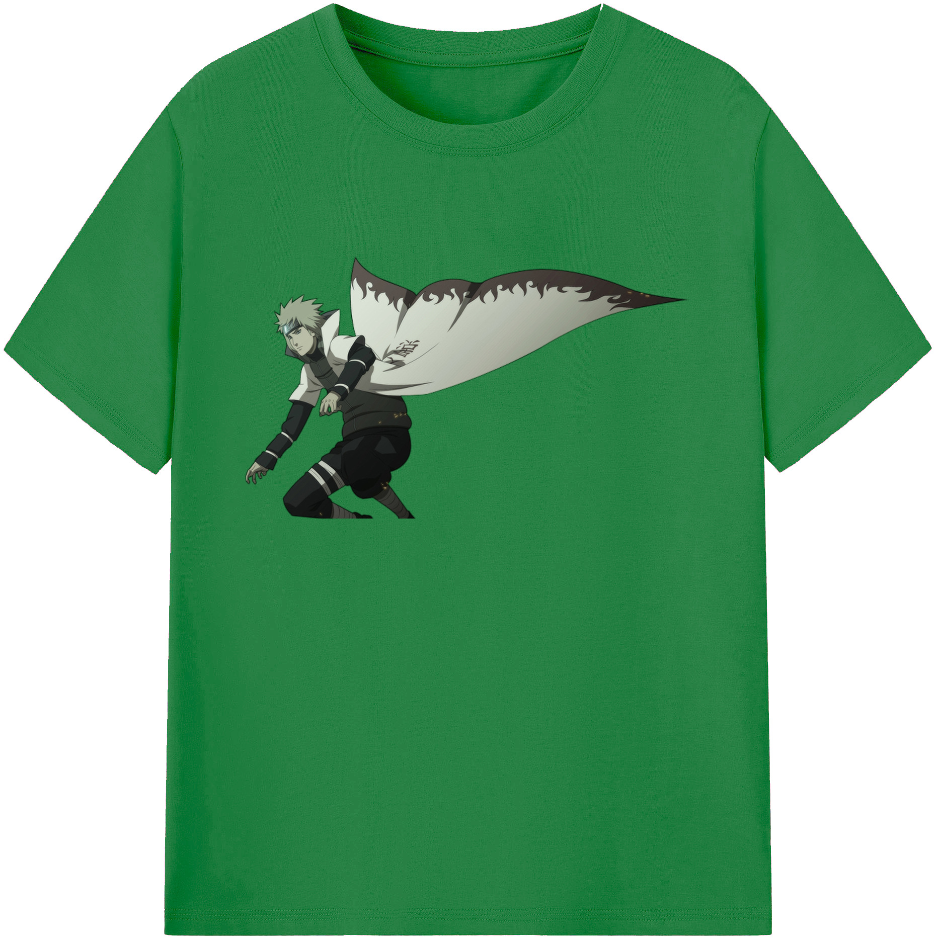 （画像用） NARUTO -ナルト- 波風 ミナト Namikaze Minato 綿100％ メンズ半袖Tシャツ｜肌触りやわらか＆通気性