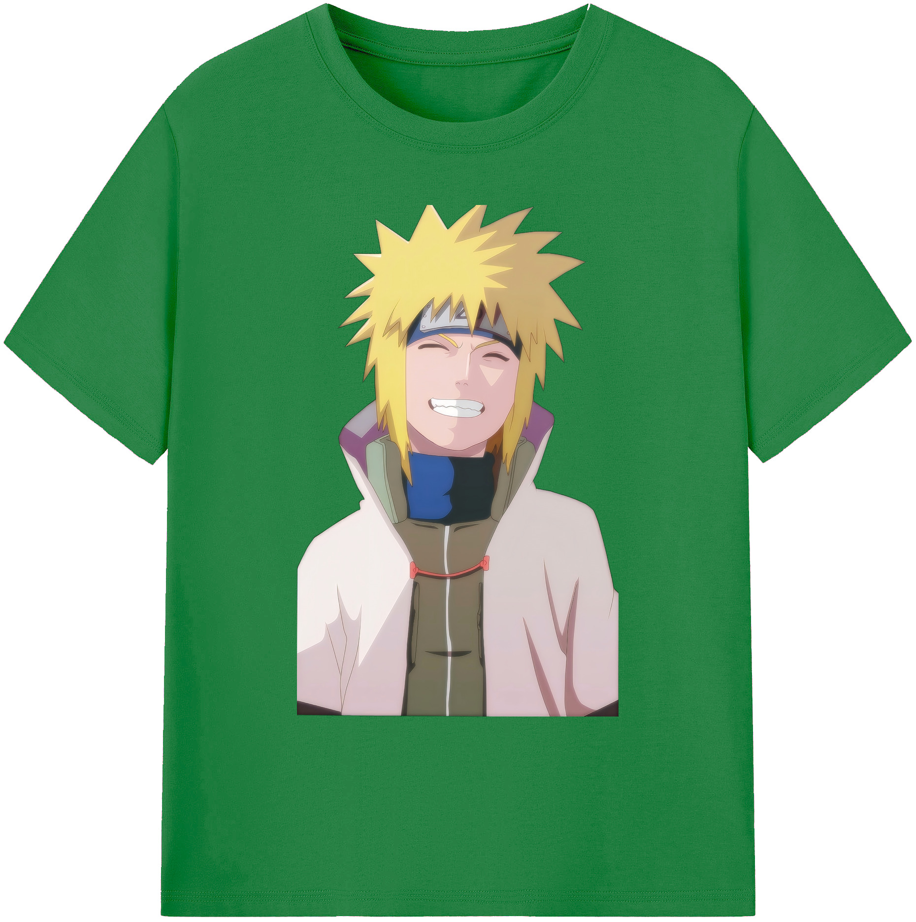 （画像用） NARUTO -ナルト- 波風 ミナト Namikaze Minato 綿100％ メンズ半袖Tシャツ｜肌触りやわらか＆通気性