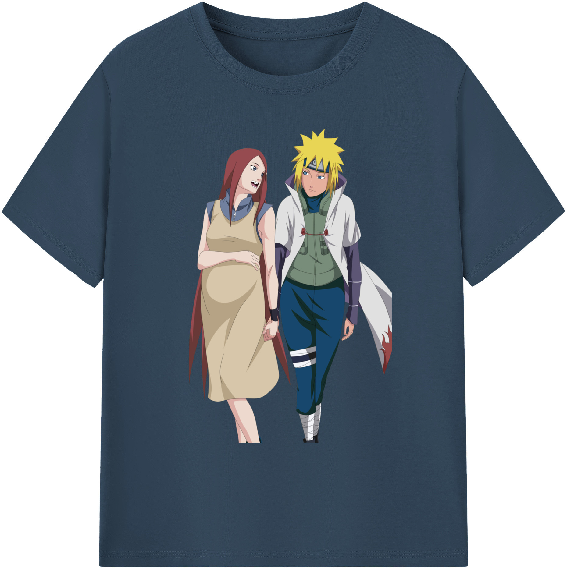 （画像用） NARUTO -ナルト- 波風 ミナト Namikaze Minato 綿100％ メンズ半袖Tシャツ｜肌触りやわらか＆通気性