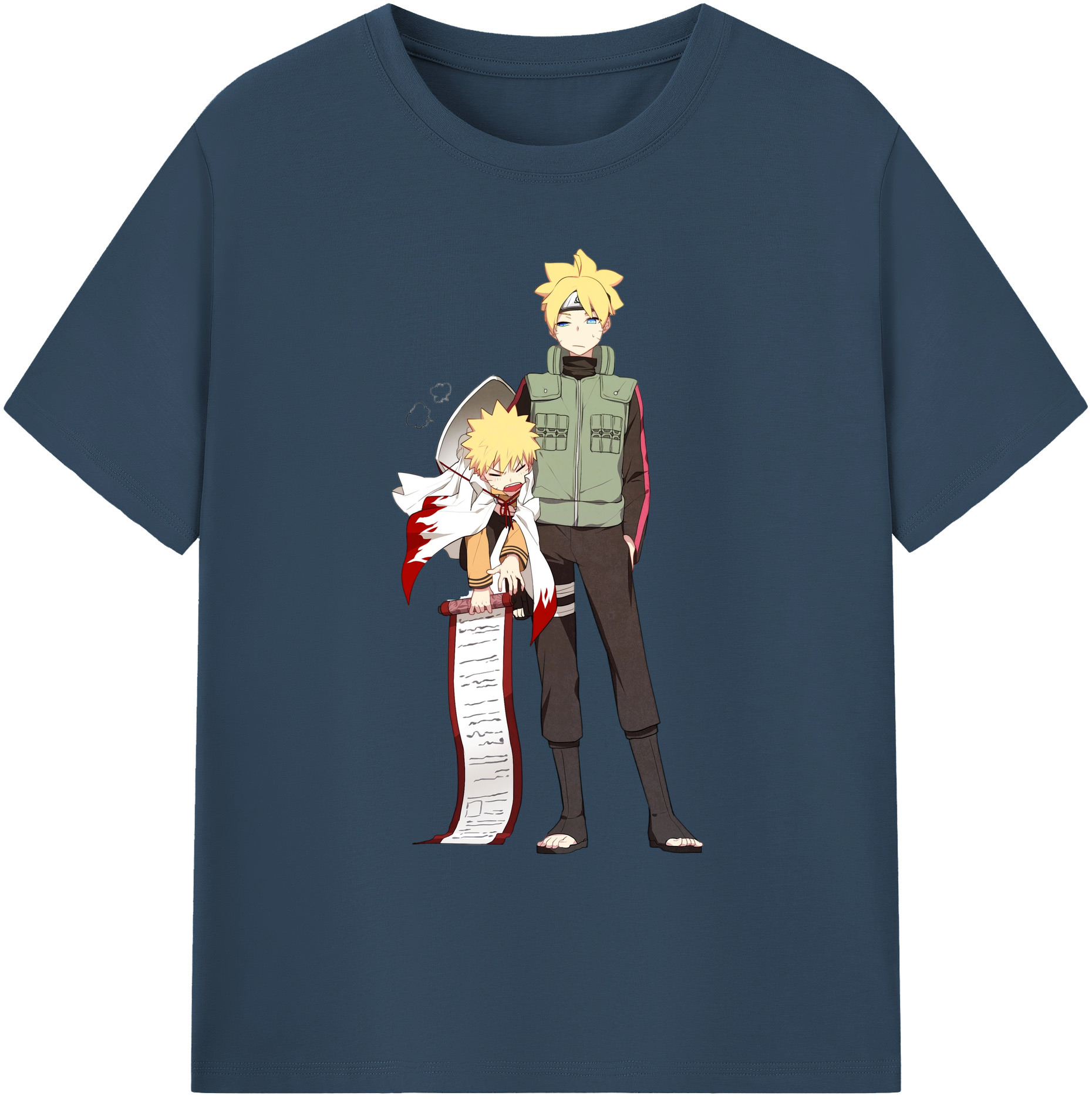（画像用） NARUTO -ナルト- 波風 ミナト Namikaze Minato 綿100％ メンズ半袖Tシャツ｜肌触りやわらか＆通気性