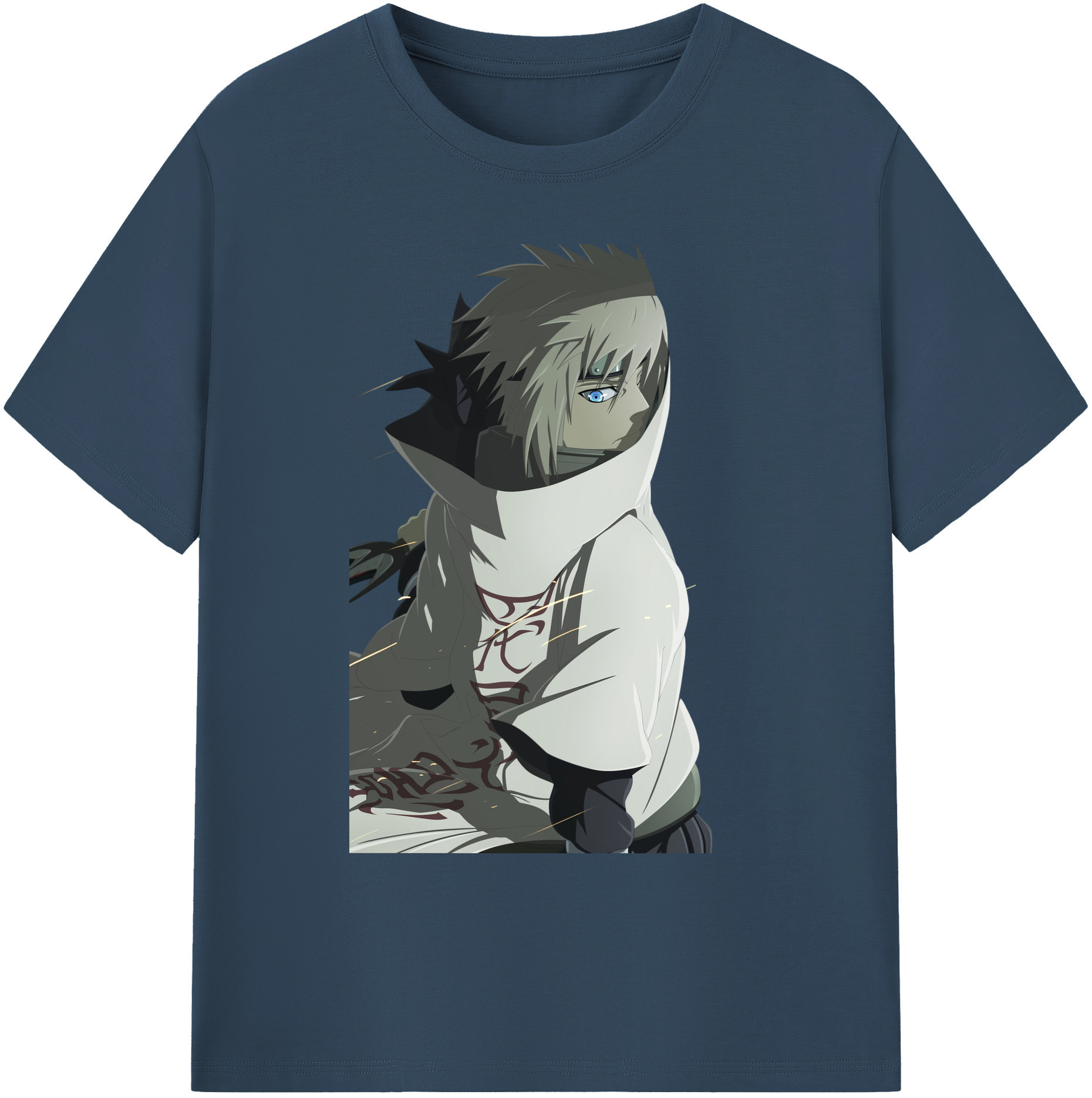 （画像用） NARUTO -ナルト- 波風 ミナト Namikaze Minato 綿100％ メンズ半袖Tシャツ｜肌触りやわらか＆通気性