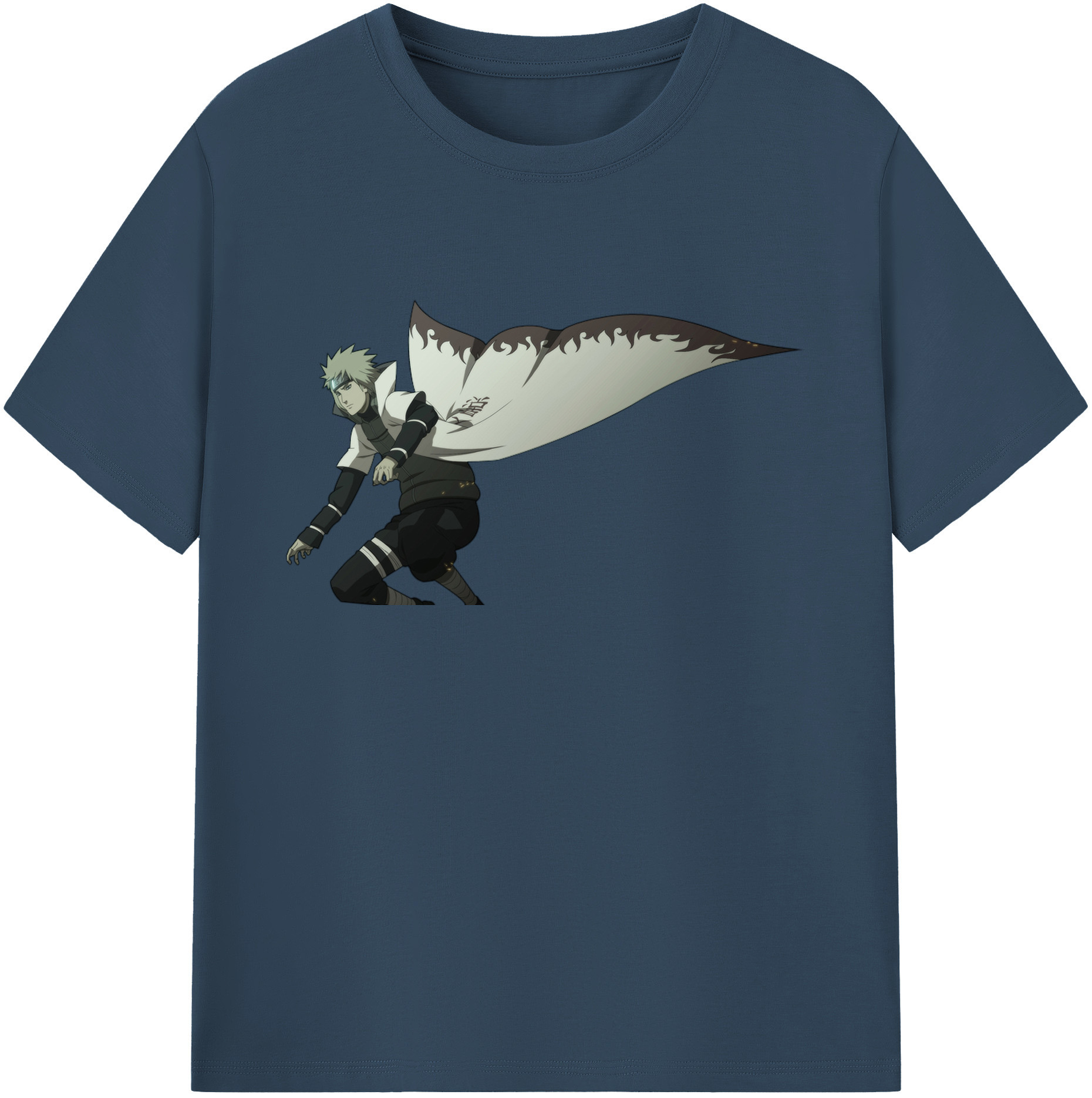（画像用） NARUTO -ナルト- 波風 ミナト Namikaze Minato 綿100％ メンズ半袖Tシャツ｜肌触りやわらか＆通気性
