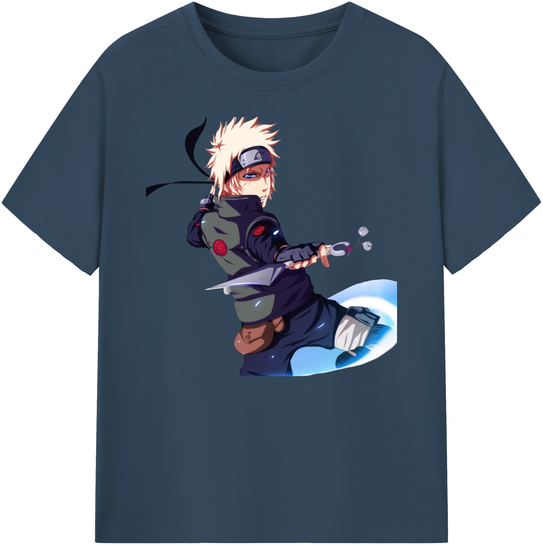 （画像用） NARUTO -ナルト- 波風 ミナト Namikaze Minato 綿100％ メンズ半袖Tシャツ｜肌触りやわらか＆通気性