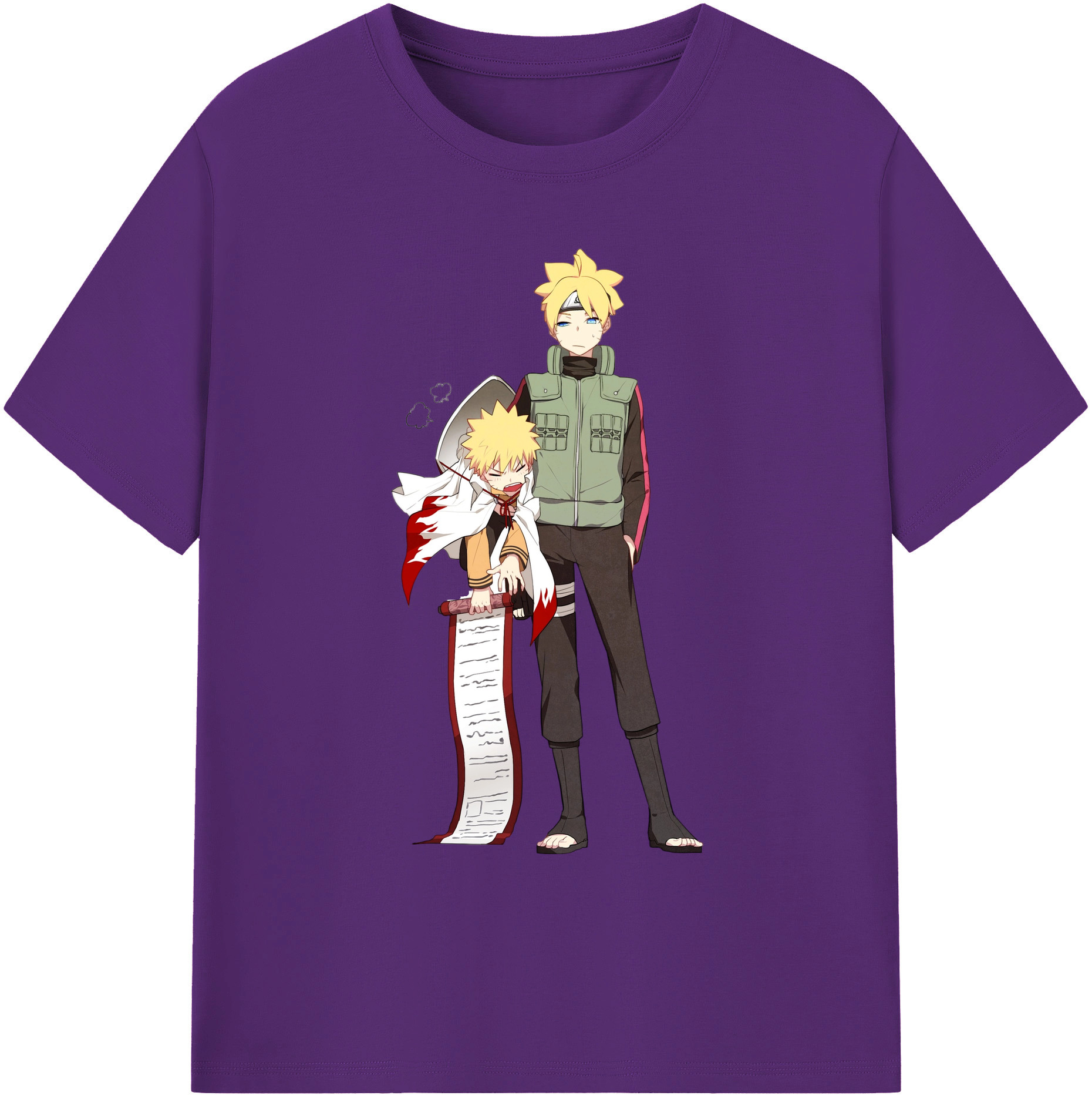 （画像用） NARUTO -ナルト- 波風 ミナト Namikaze Minato 綿100％ メンズ半袖Tシャツ｜肌触りやわらか＆通気性