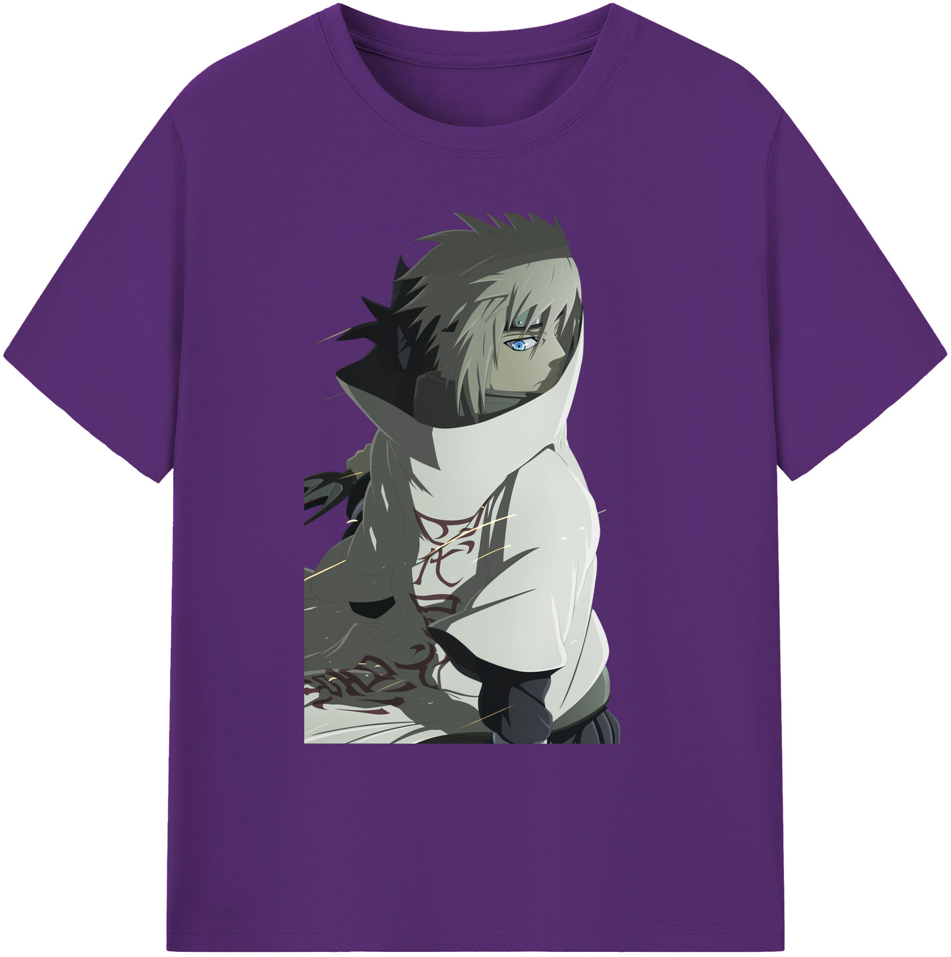 （画像用） NARUTO -ナルト- 波風 ミナト Namikaze Minato 綿100％ メンズ半袖Tシャツ｜肌触りやわらか＆通気性