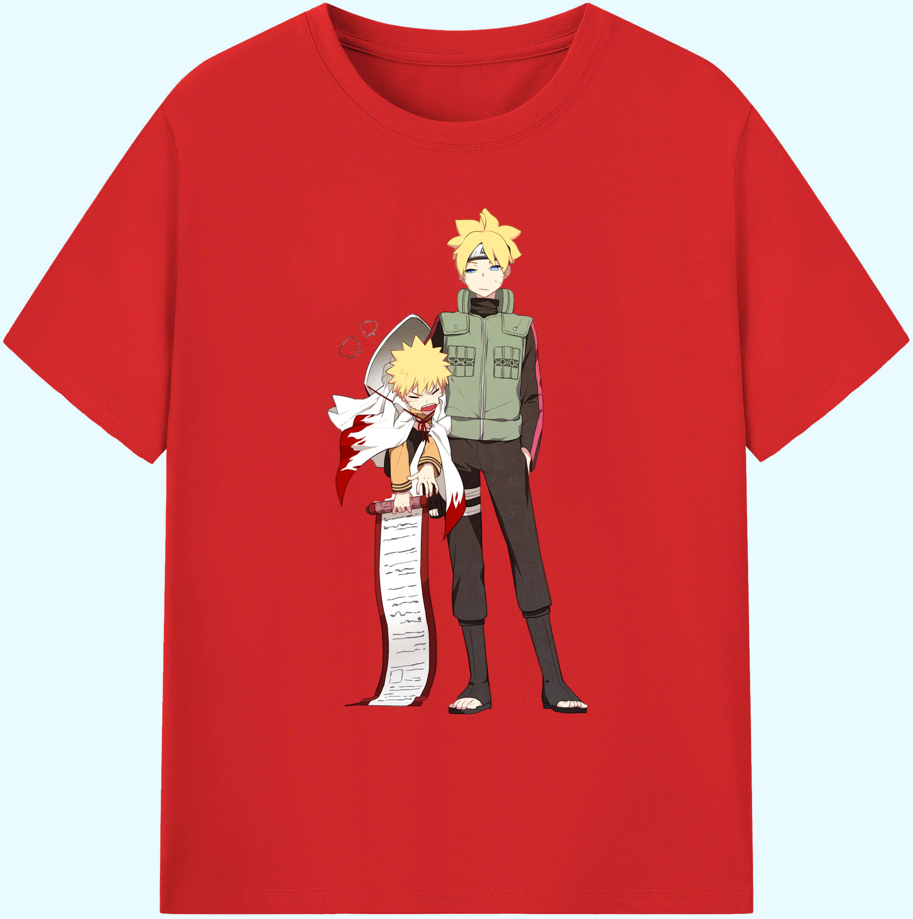 （画像用） NARUTO -ナルト- 波風 ミナト Namikaze Minato 綿100％ メンズ半袖Tシャツ｜肌触りやわらか＆通気性