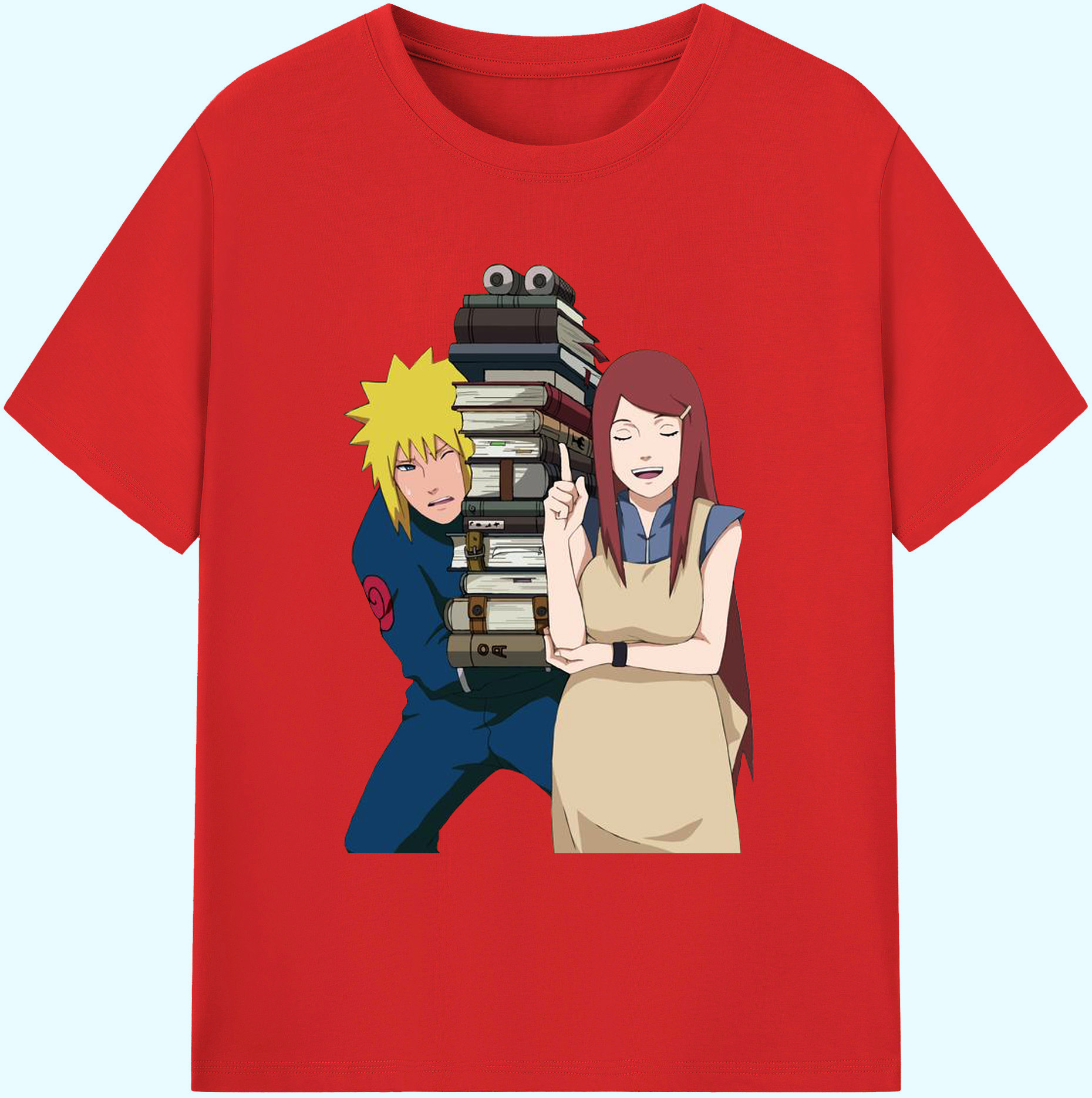 （画像用） NARUTO -ナルト- 波風 ミナト Namikaze Minato 綿100％ メンズ半袖Tシャツ｜肌触りやわらか＆通気性