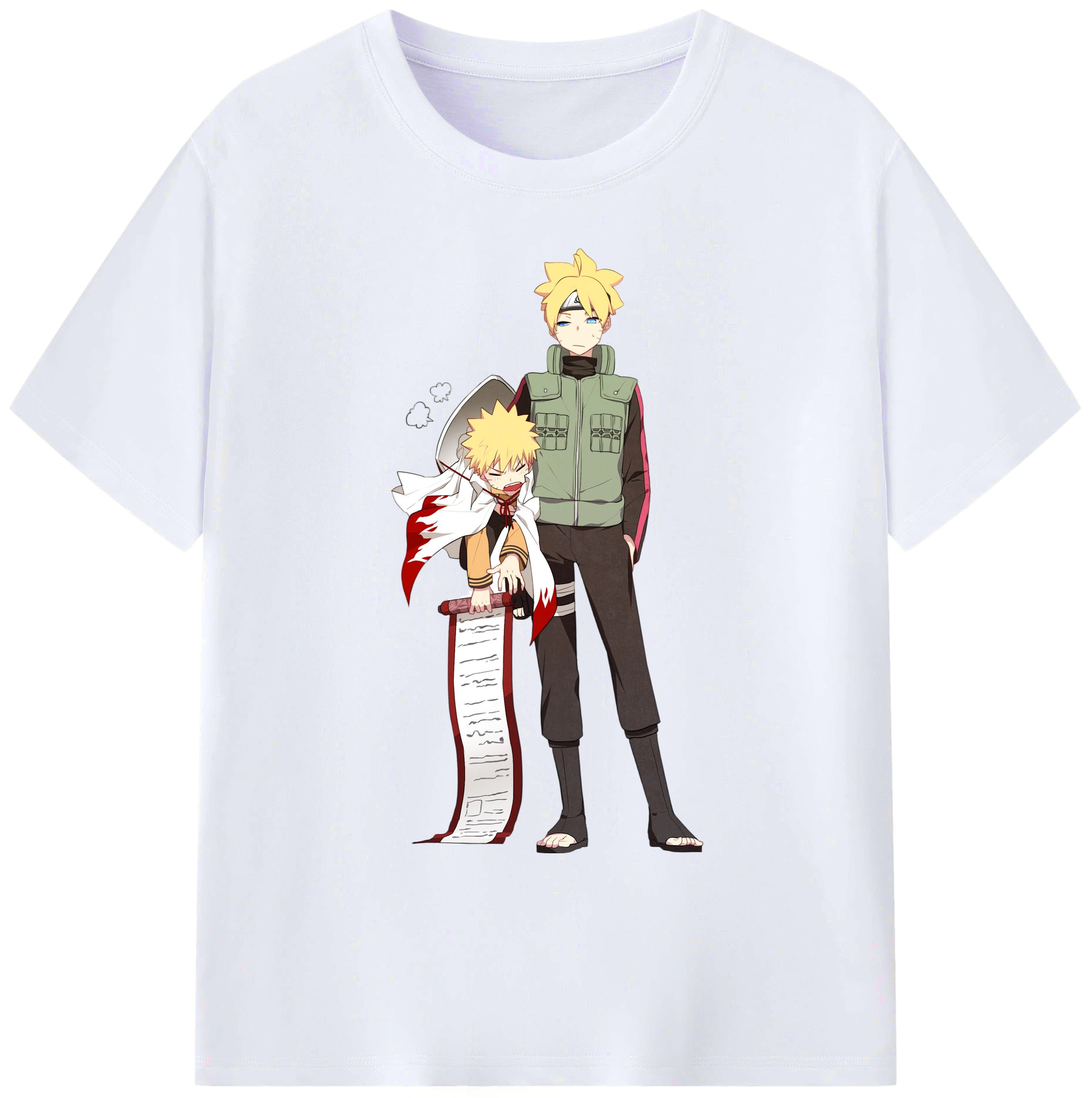 （画像用） NARUTO -ナルト- 波風 ミナト Namikaze Minato 綿100％ メンズ半袖Tシャツ｜肌触りやわらか＆通気性