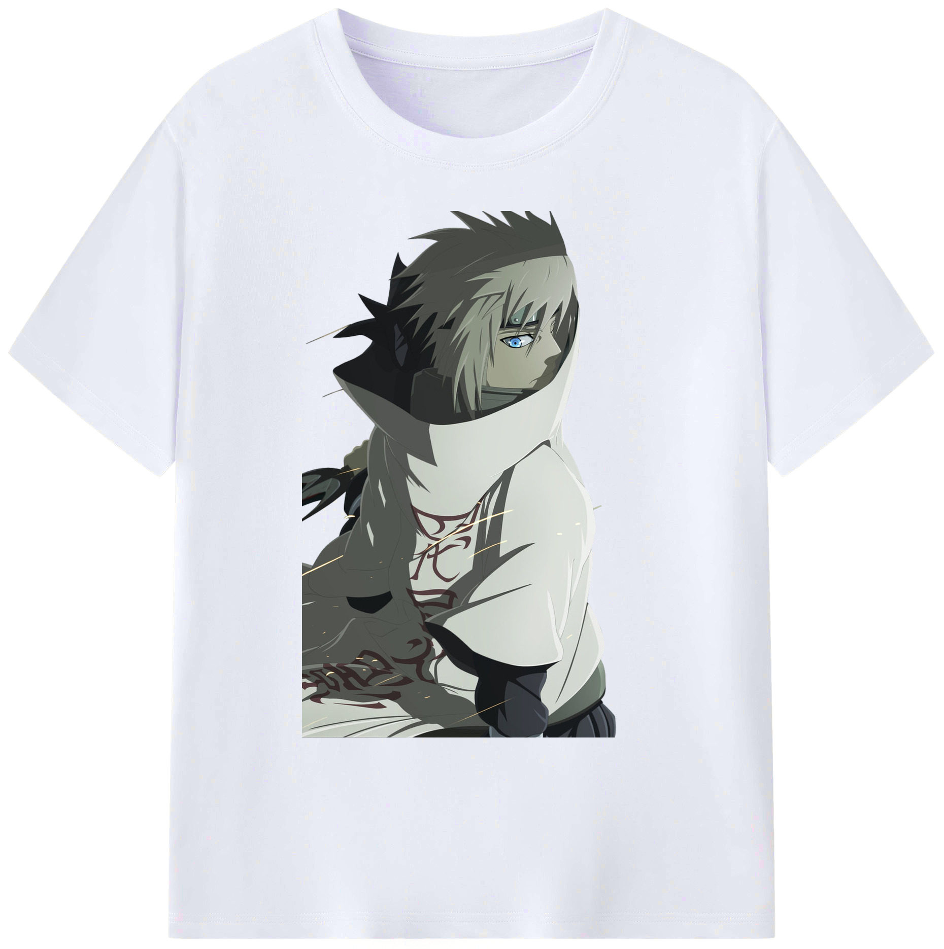 （画像用） NARUTO -ナルト- 波風 ミナト Namikaze Minato 綿100％ メンズ半袖Tシャツ｜肌触りやわらか＆通気性