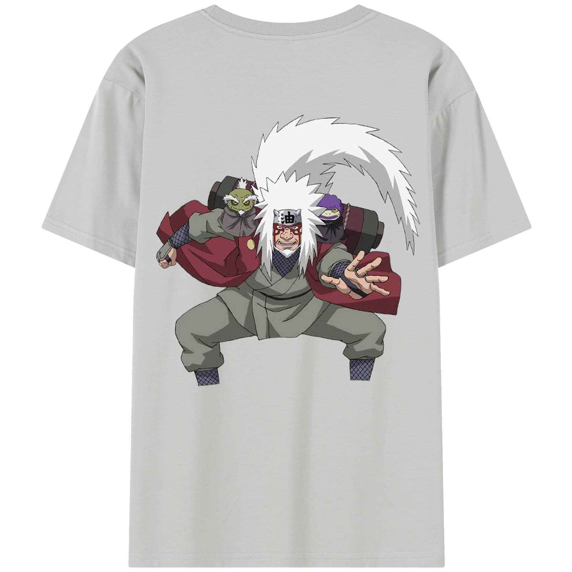 （画像用） NARUTO -ナルト- 自来也（じらいや） Jiraiya レディース半袖Tシャツ(バックプリント)