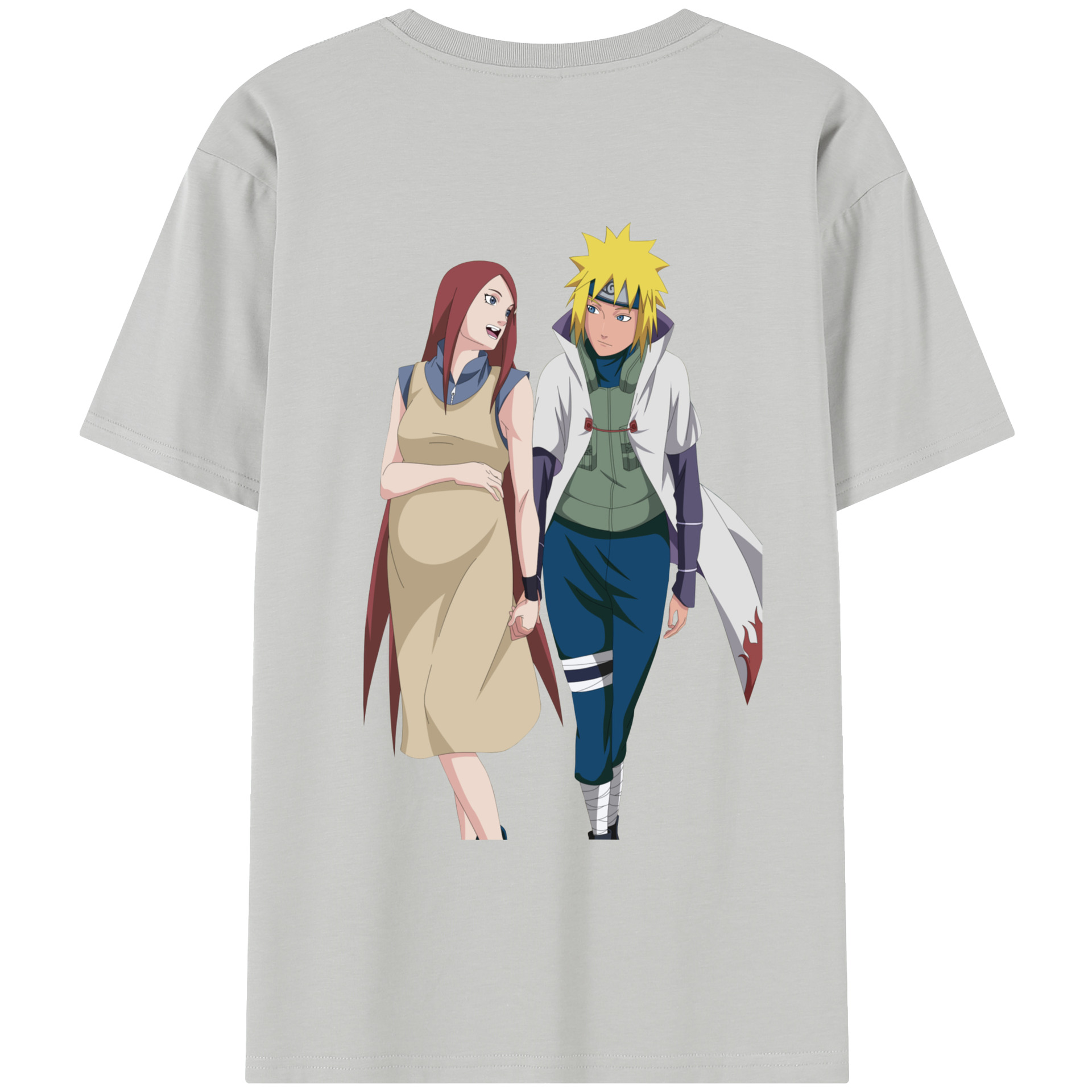 （画像用） NARUTO -ナルト- 波風 ミナト Namikaze Minato レディース半袖Tシャツ(バックプリント)