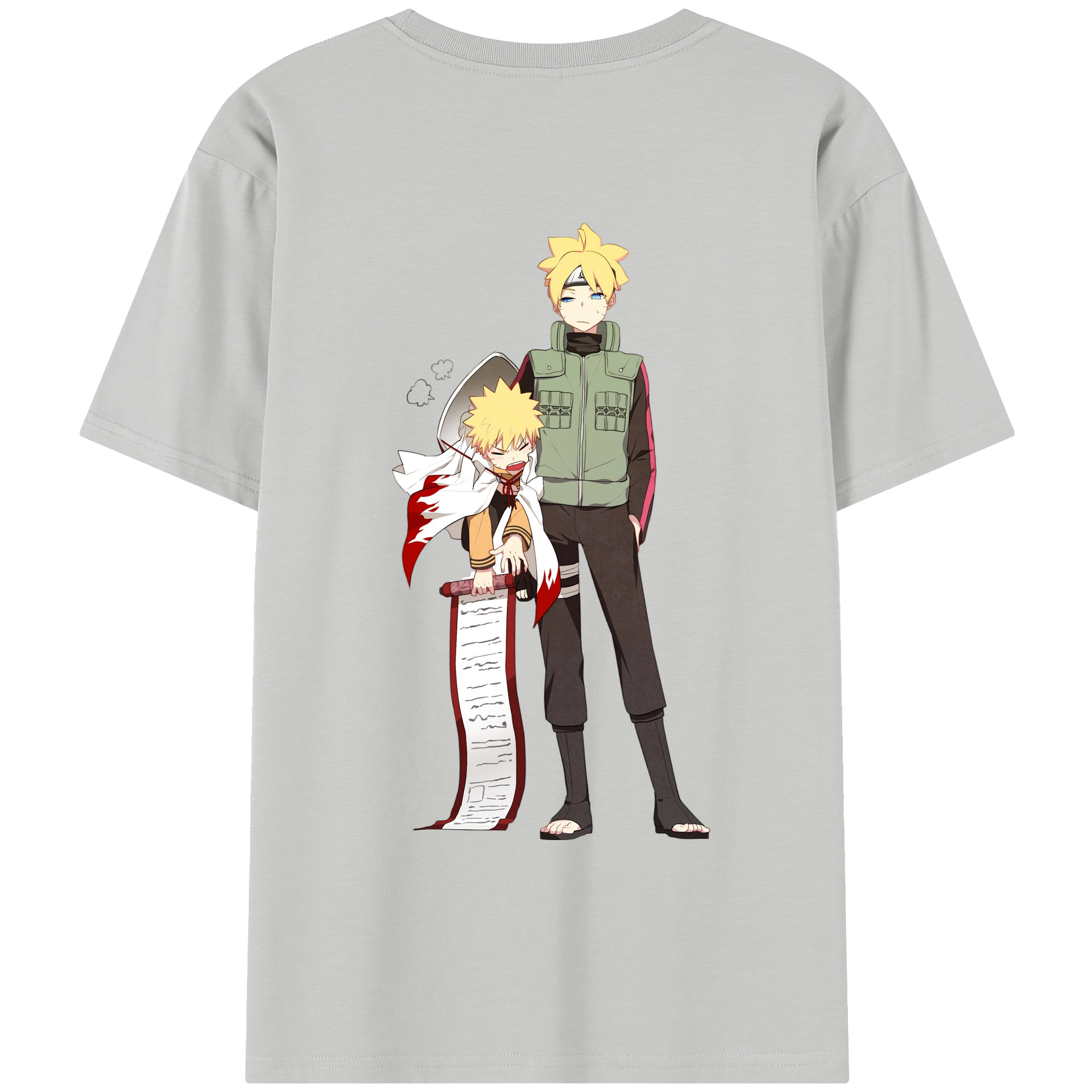 （画像用） NARUTO -ナルト- 波風 ミナト Namikaze Minato レディース半袖Tシャツ(バックプリント)