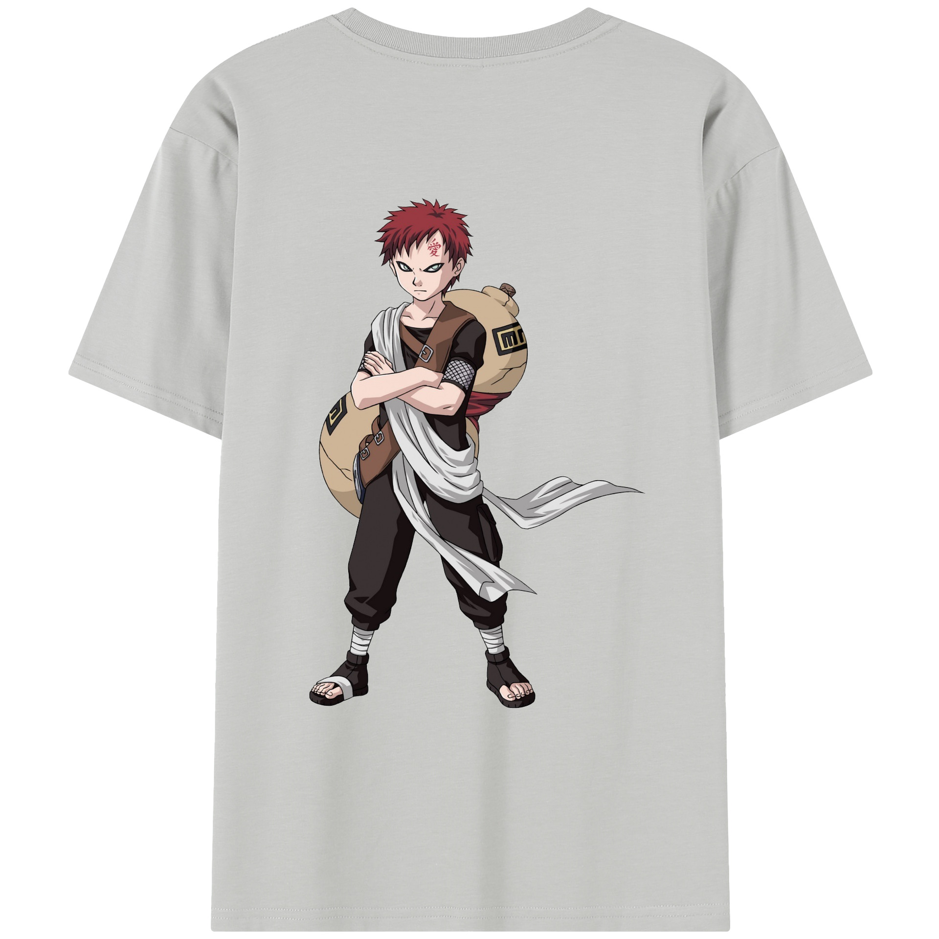 （画像用） NARUTO -ナルト- ガアラ Gaara レディース半袖Tシャツ(バックプリント)