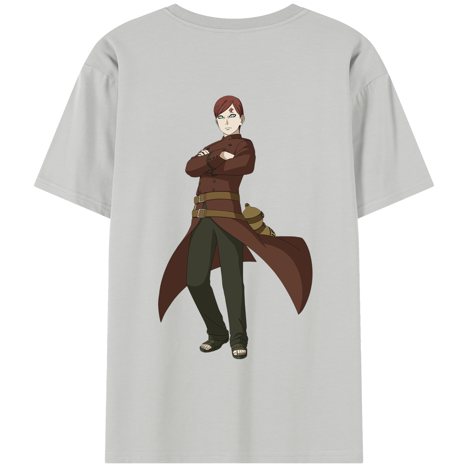 （画像用） NARUTO -ナルト- ガアラ Gaara レディース半袖Tシャツ(バックプリント)