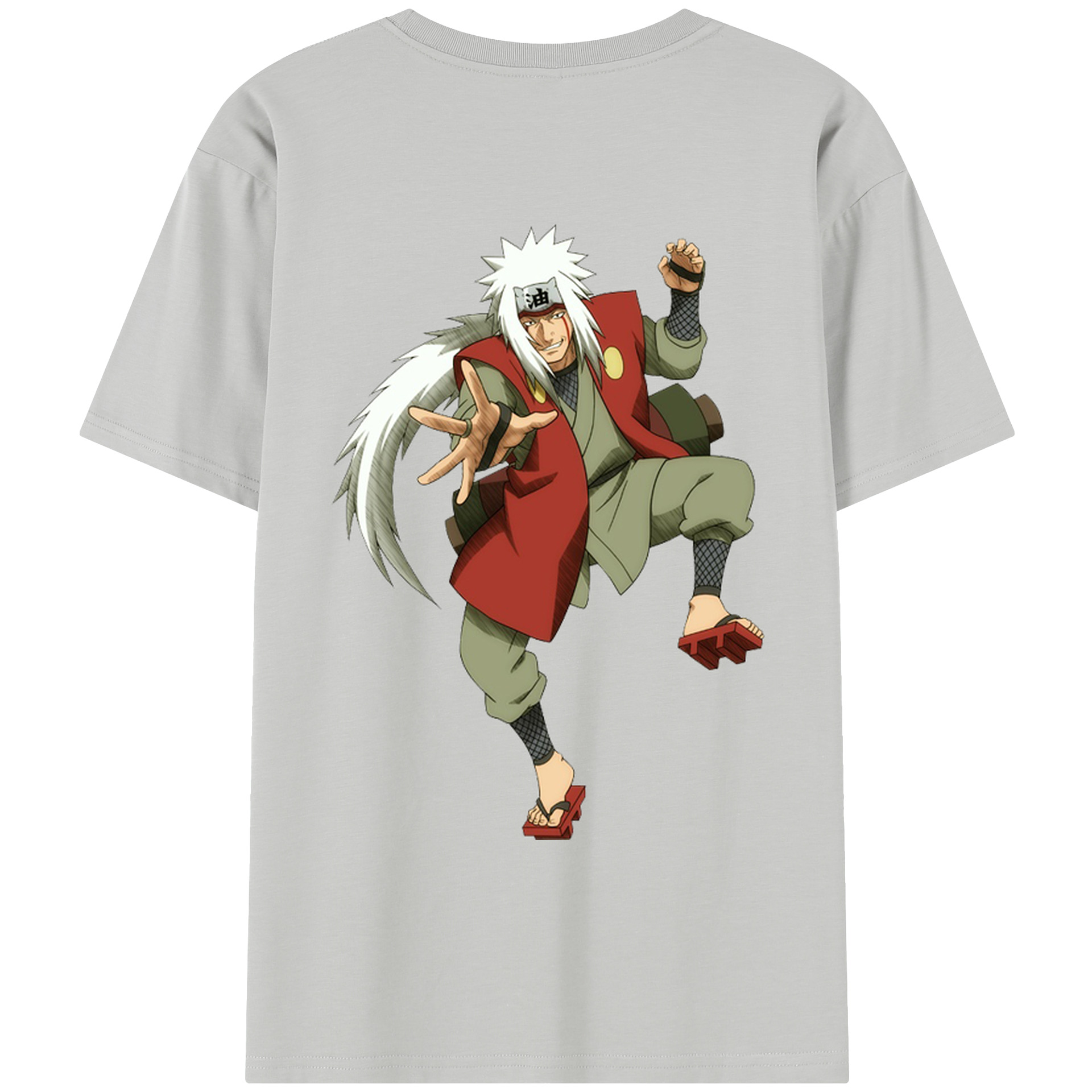 （画像用） NARUTO -ナルト- 自来也（じらいや） Jiraiya レディース半袖Tシャツ(バックプリント)