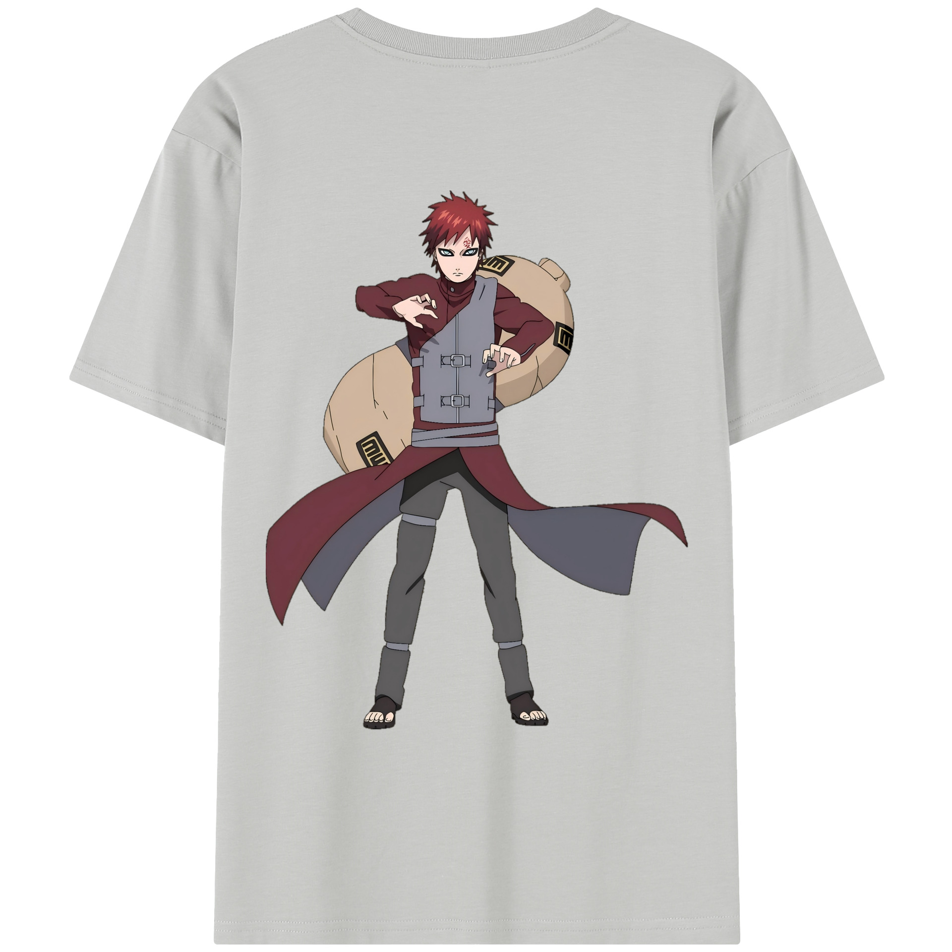 （画像用） NARUTO -ナルト- ガアラ Gaara レディース半袖Tシャツ(バックプリント)