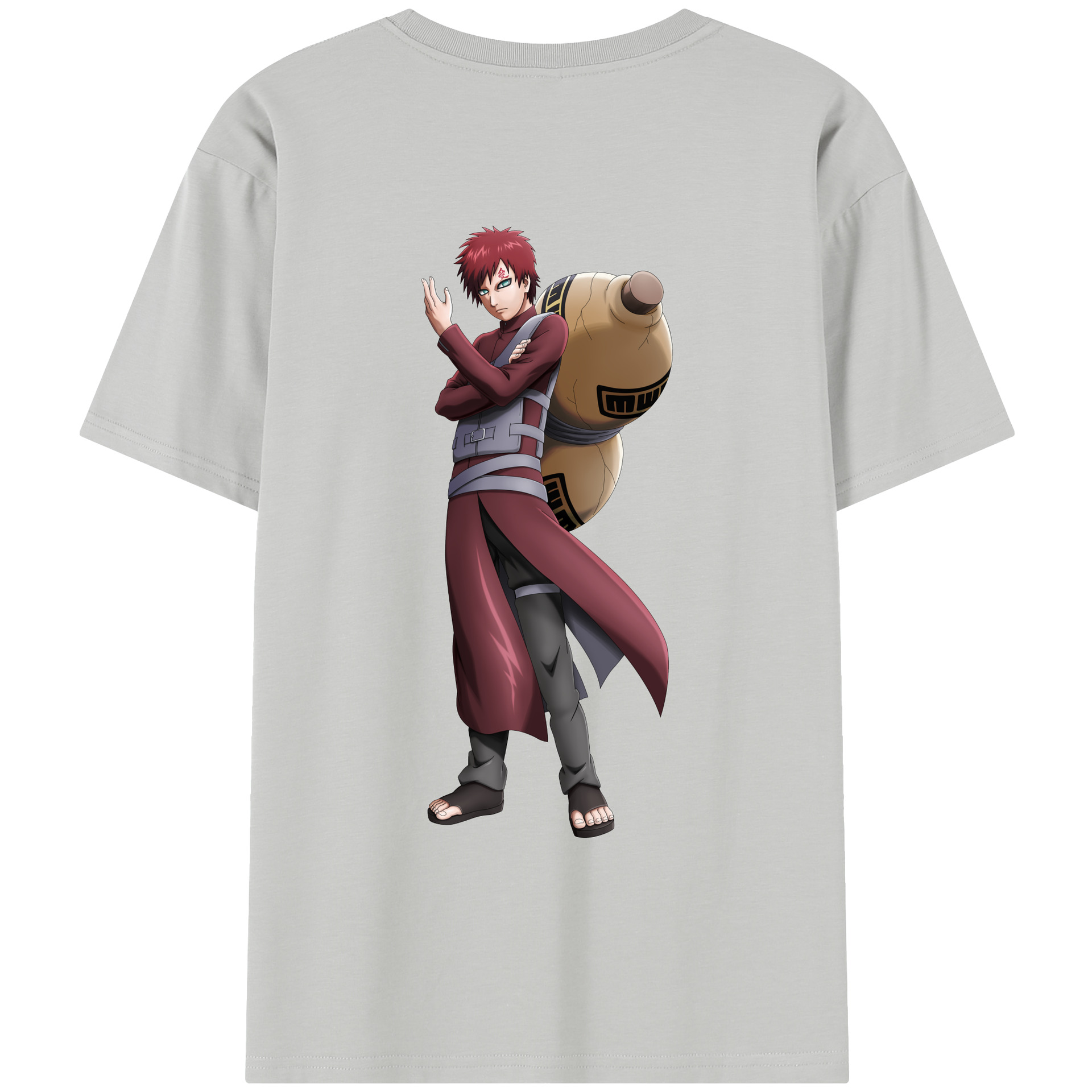 （画像用） NARUTO -ナルト- ガアラ Gaara レディース半袖Tシャツ(バックプリント)