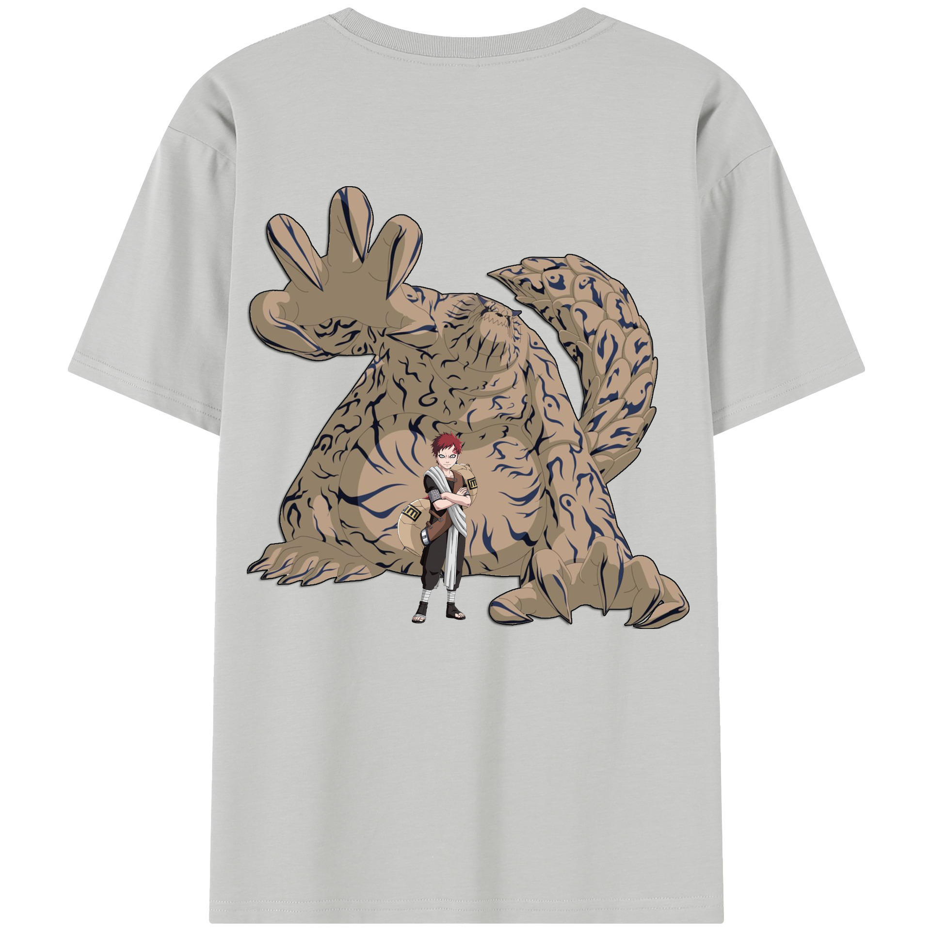 （画像用） NARUTO -ナルト- ガアラ Gaara レディース半袖Tシャツ(バックプリント)