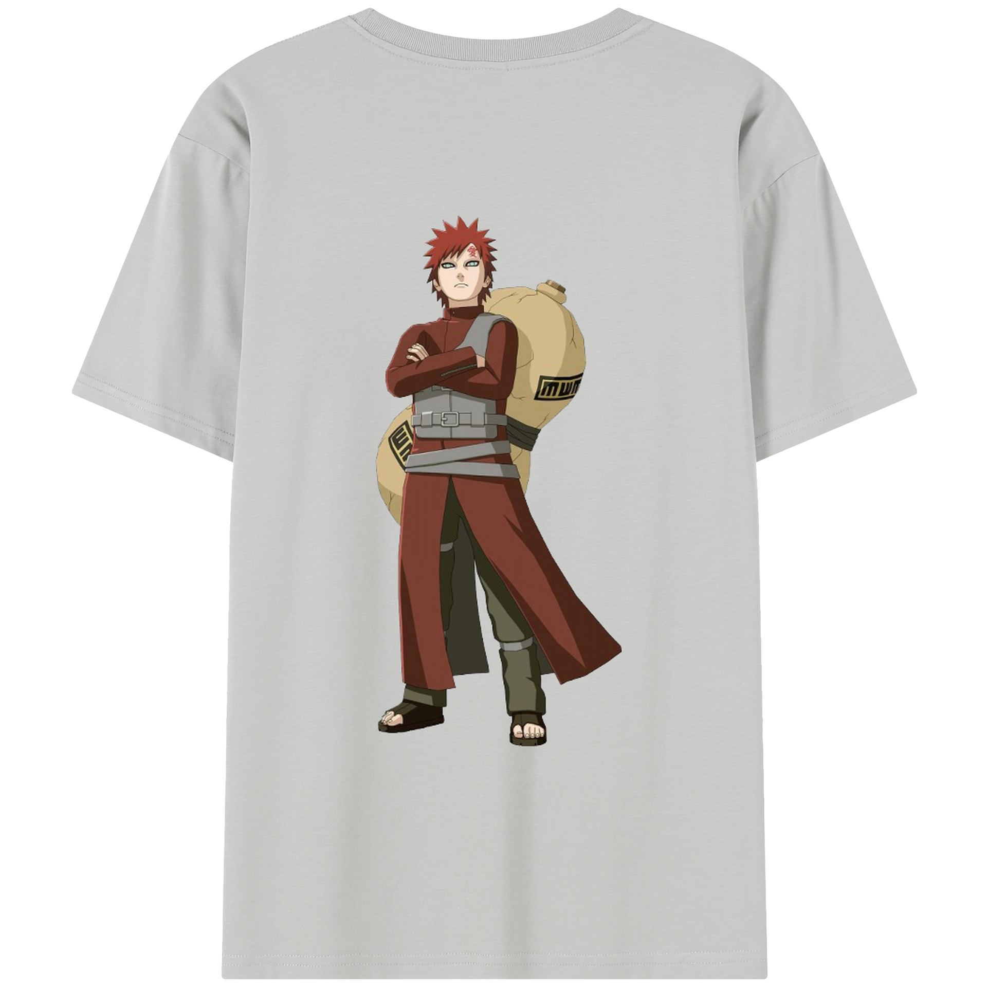 （画像用） NARUTO -ナルト- ガアラ Gaara レディース半袖Tシャツ(バックプリント)