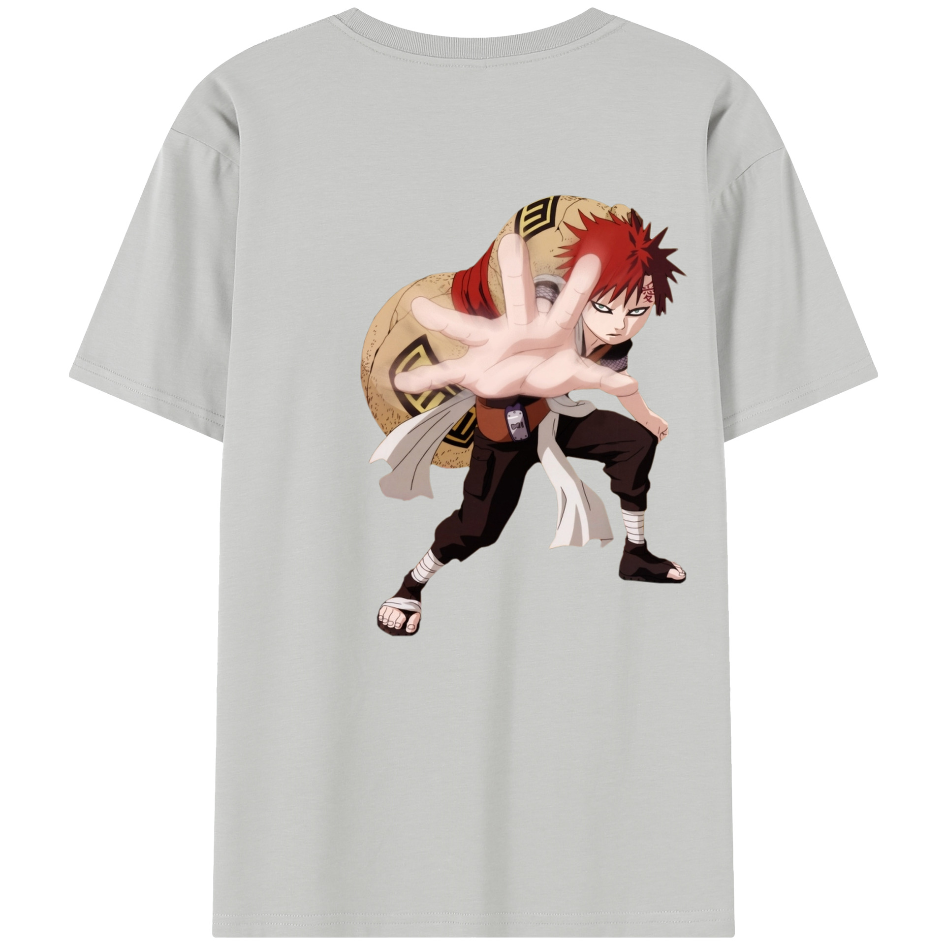 （画像用） NARUTO -ナルト- ガアラ Gaara レディース半袖Tシャツ(バックプリント)