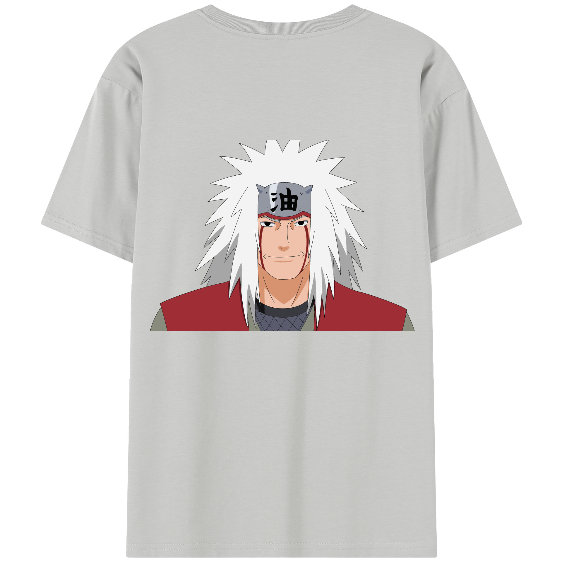 （画像用） NARUTO -ナルト- 自来也（じらいや） Jiraiya レディース半袖Tシャツ(バックプリント)