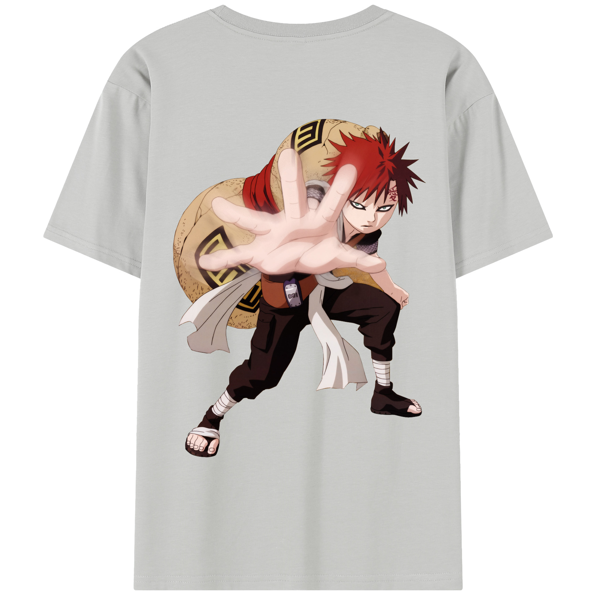 （画像用） NARUTO -ナルト- ガアラ Gaara レディース半袖Tシャツ(バックプリント)