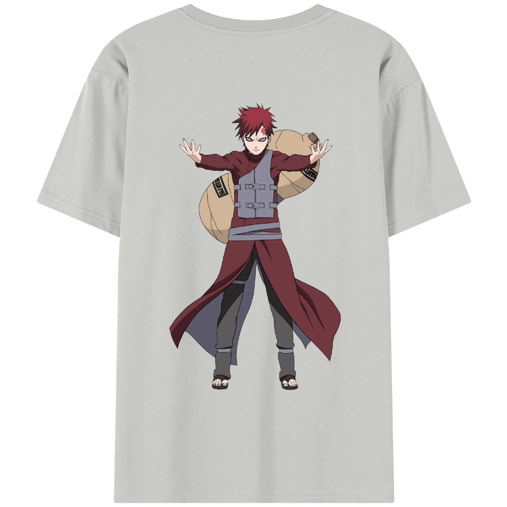 （画像用） NARUTO -ナルト- ガアラ Gaara レディース半袖Tシャツ(バックプリント)