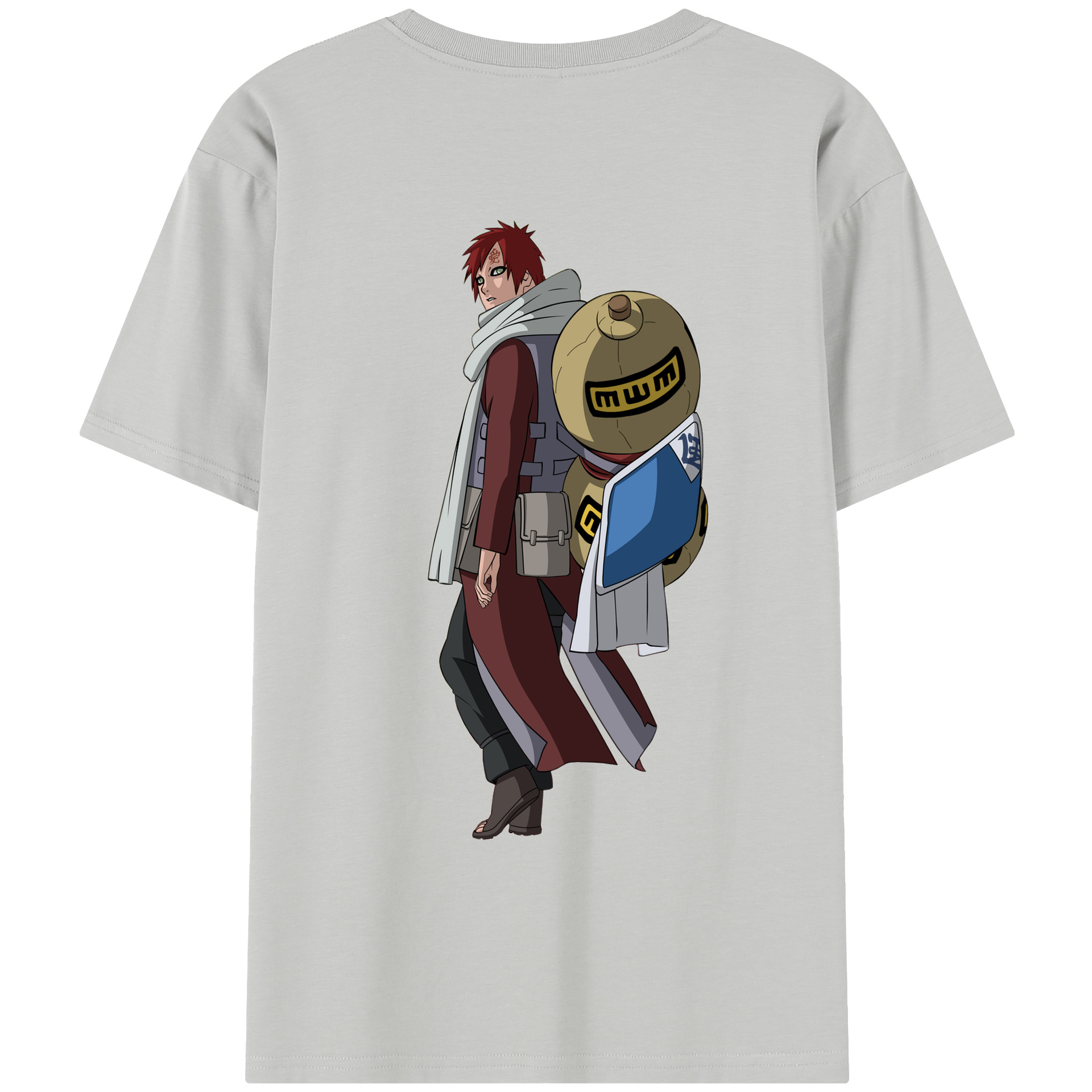 （画像用） NARUTO -ナルト- ガアラ Gaara レディース半袖Tシャツ(バックプリント)
