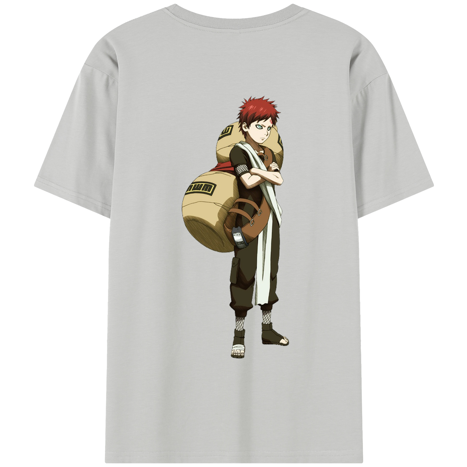 （画像用） NARUTO -ナルト- ガアラ Gaara レディース半袖Tシャツ(バックプリント)