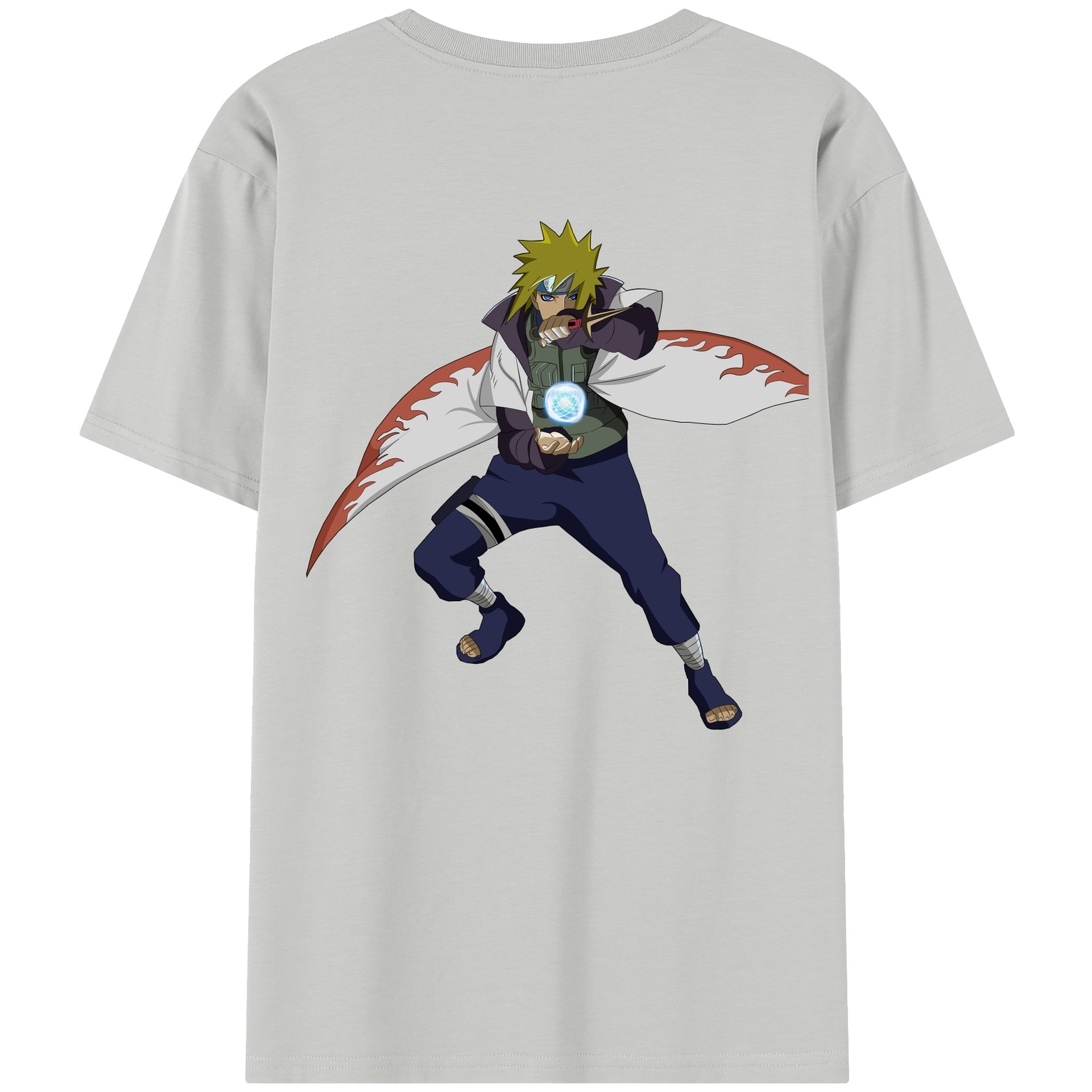 （画像用） NARUTO -ナルト- 波風 ミナト Namikaze Minato レディース半袖Tシャツ(バックプリント)