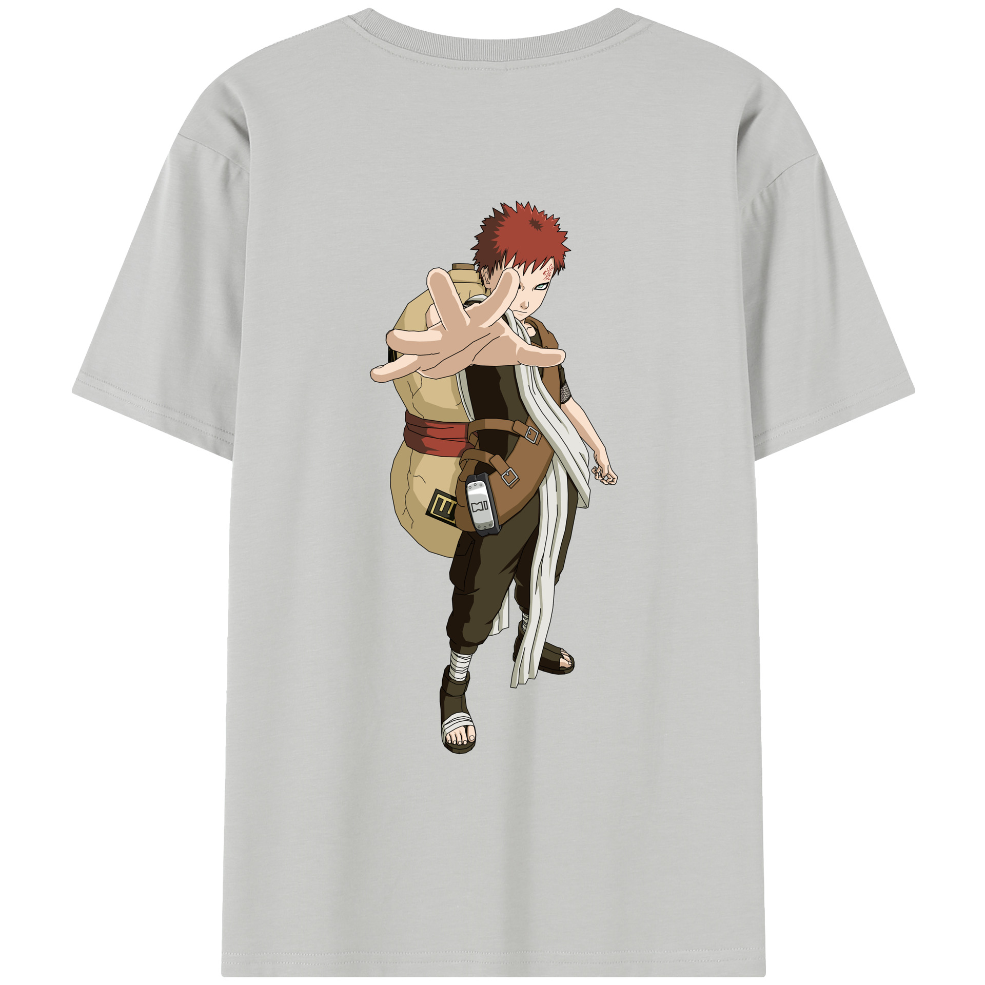 （画像用） NARUTO -ナルト- ガアラ Gaara レディース半袖Tシャツ(バックプリント)