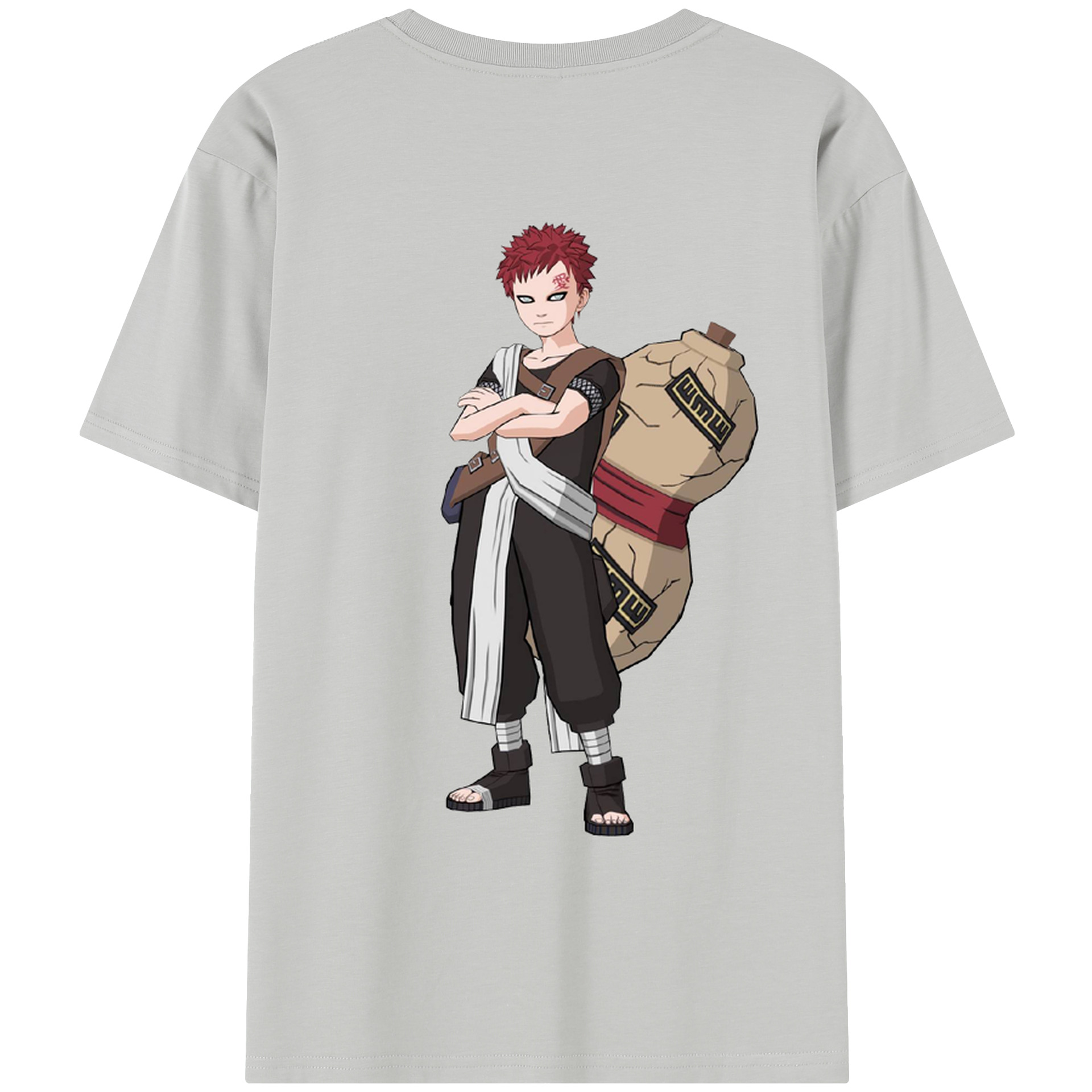 （画像用） NARUTO -ナルト- ガアラ Gaara レディース半袖Tシャツ(バックプリント)