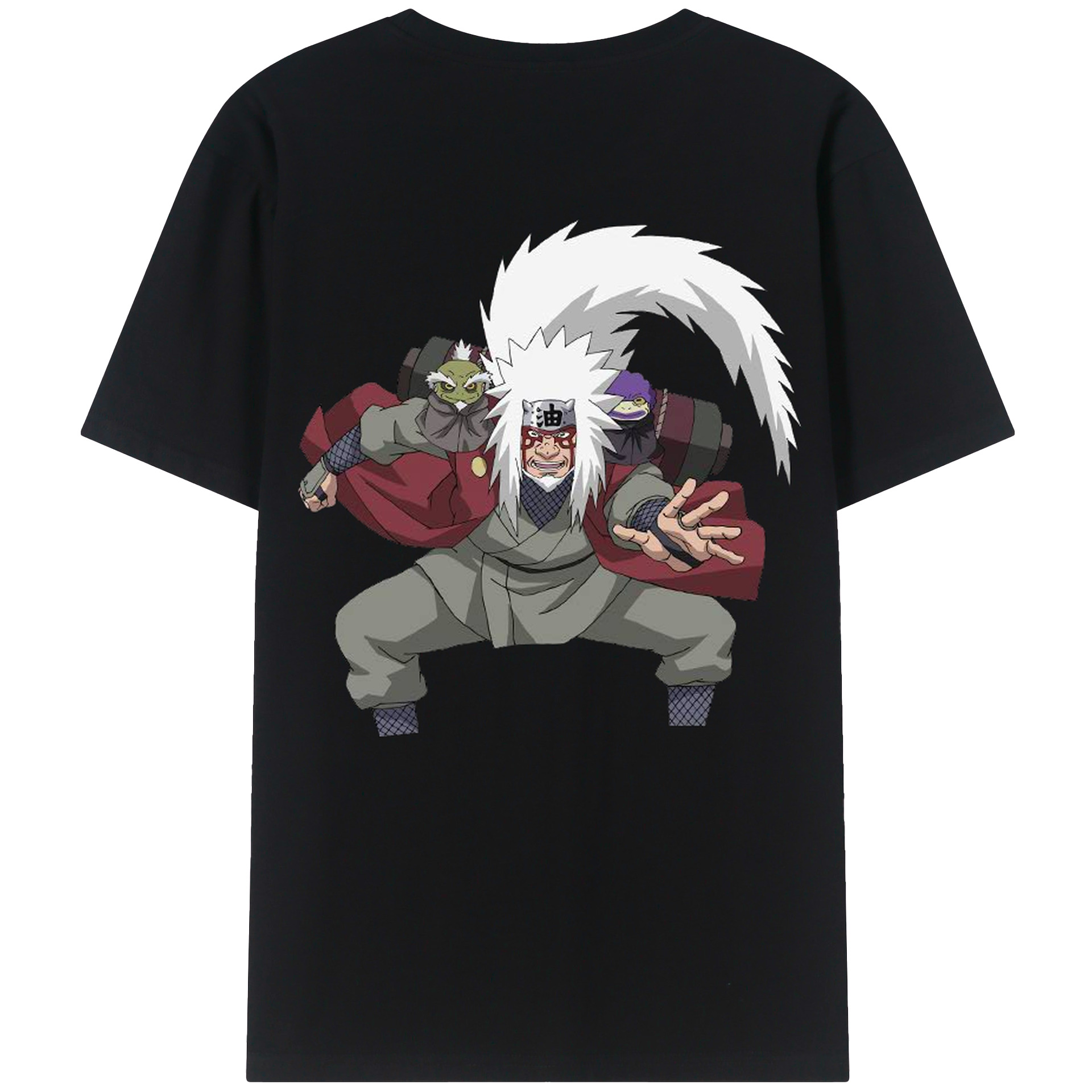 （画像用） NARUTO -ナルト- 自来也（じらいや） Jiraiya レディース半袖Tシャツ(バックプリント)