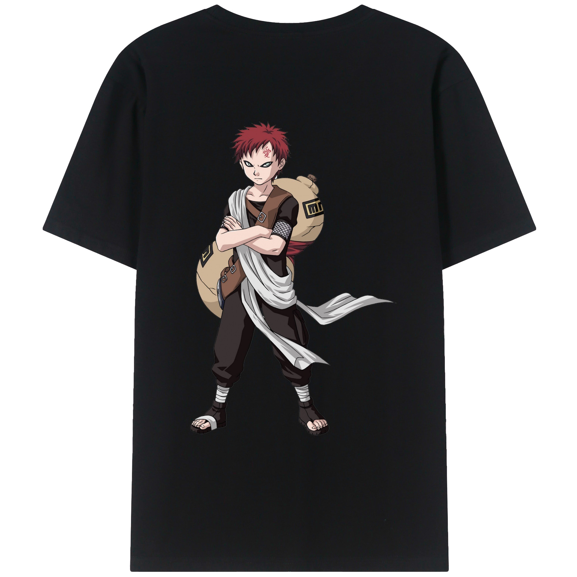 （画像用） NARUTO -ナルト- ガアラ Gaara レディース半袖Tシャツ(バックプリント)