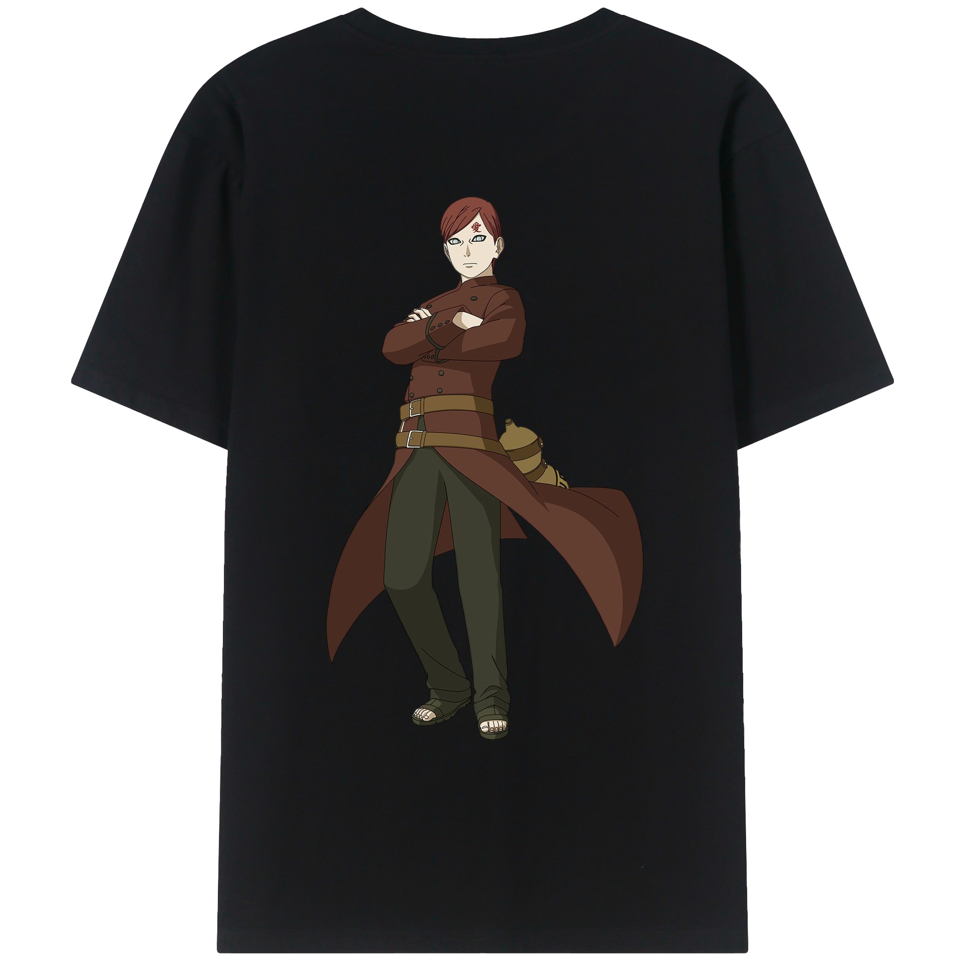 （画像用） NARUTO -ナルト- ガアラ Gaara レディース半袖Tシャツ(バックプリント)