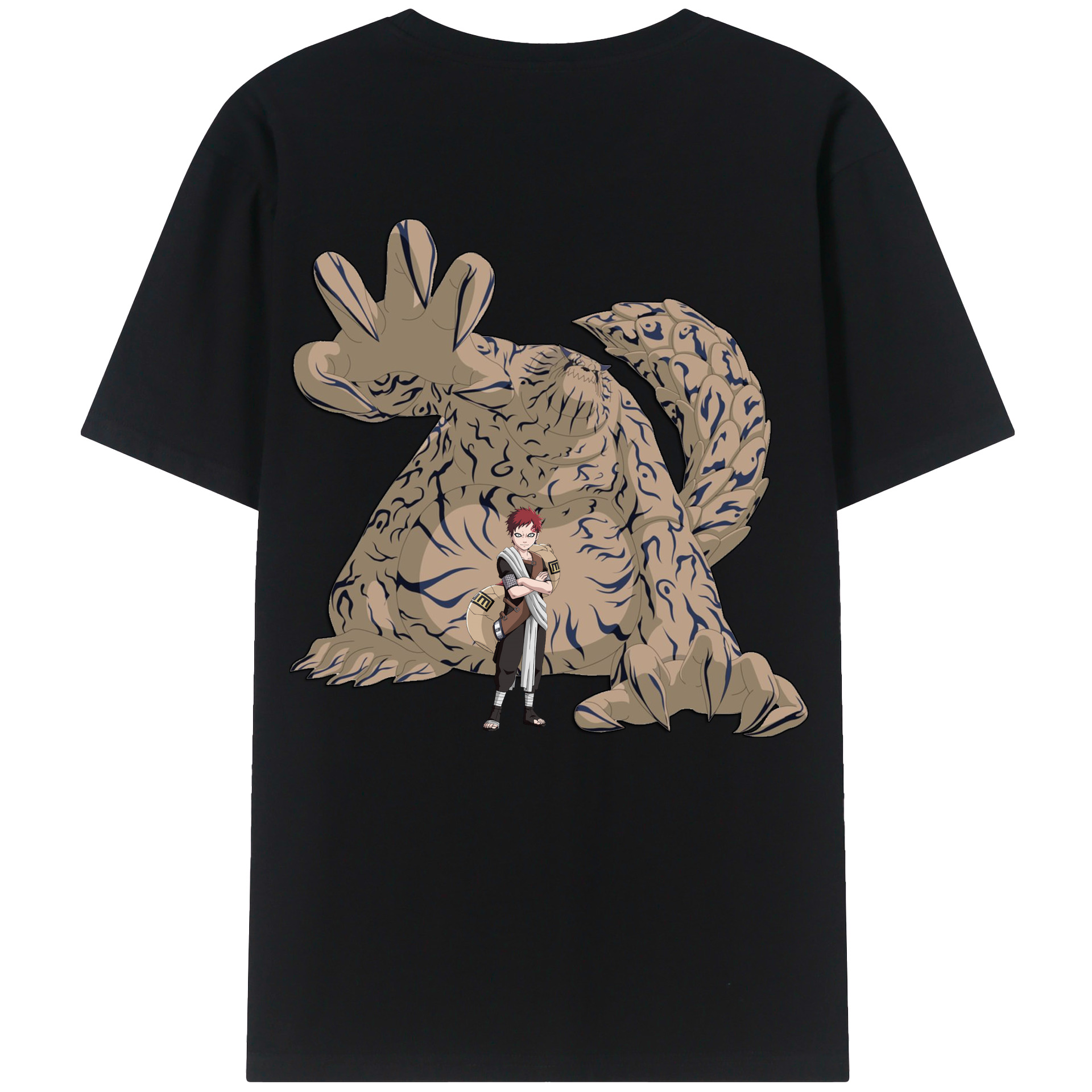 （画像用） NARUTO -ナルト- ガアラ Gaara レディース半袖Tシャツ(バックプリント)