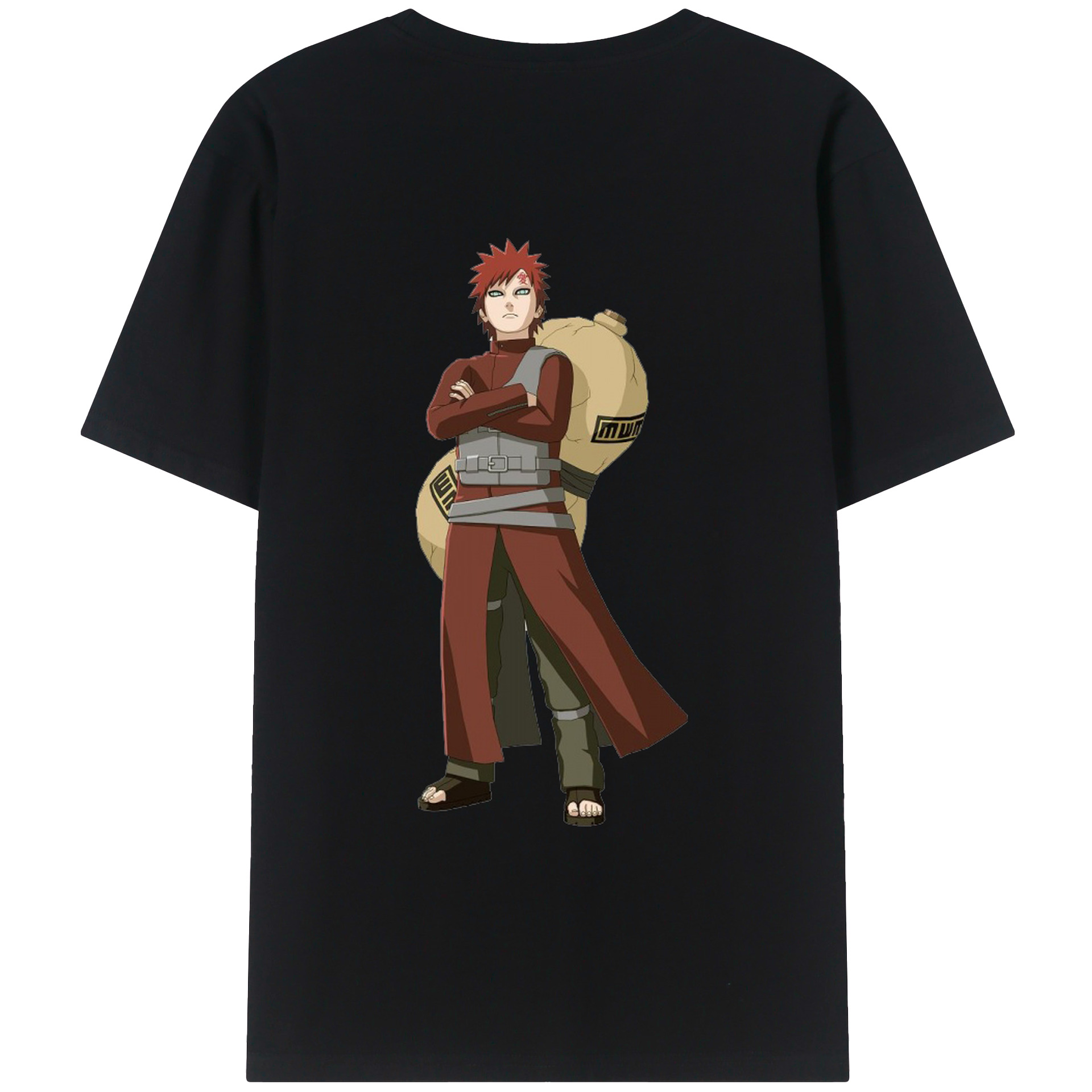 （画像用） NARUTO -ナルト- ガアラ Gaara レディース半袖Tシャツ(バックプリント)