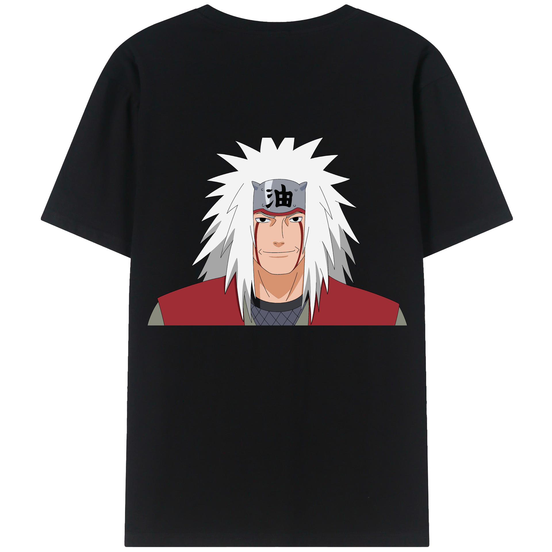 （画像用） NARUTO -ナルト- 自来也（じらいや） Jiraiya レディース半袖Tシャツ(バックプリント)