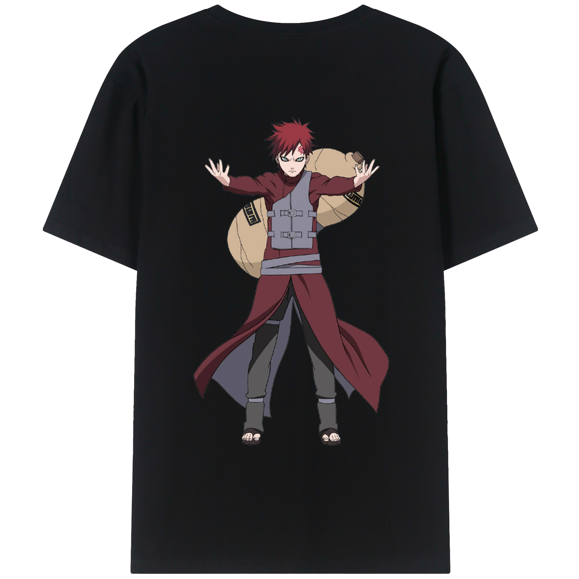 （画像用） NARUTO -ナルト- ガアラ Gaara レディース半袖Tシャツ(バックプリント)